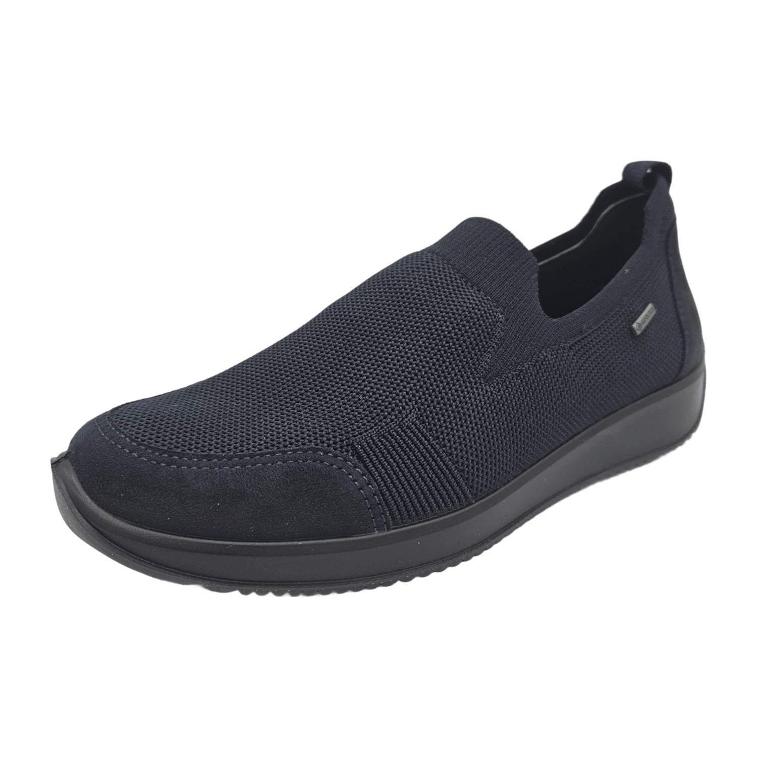 ARA LISBON Women's Slip-On Loafers in Black, Textile Upper with Synthetic Lining and Polyurethane Sole - Bartel-Shop