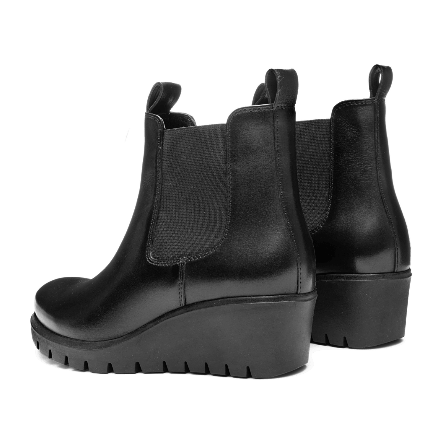 ARA Como Women's Ankle Boots in Black Smooth Leather with Zipper - Classic Boots with Round Toe - Bartel-Shop