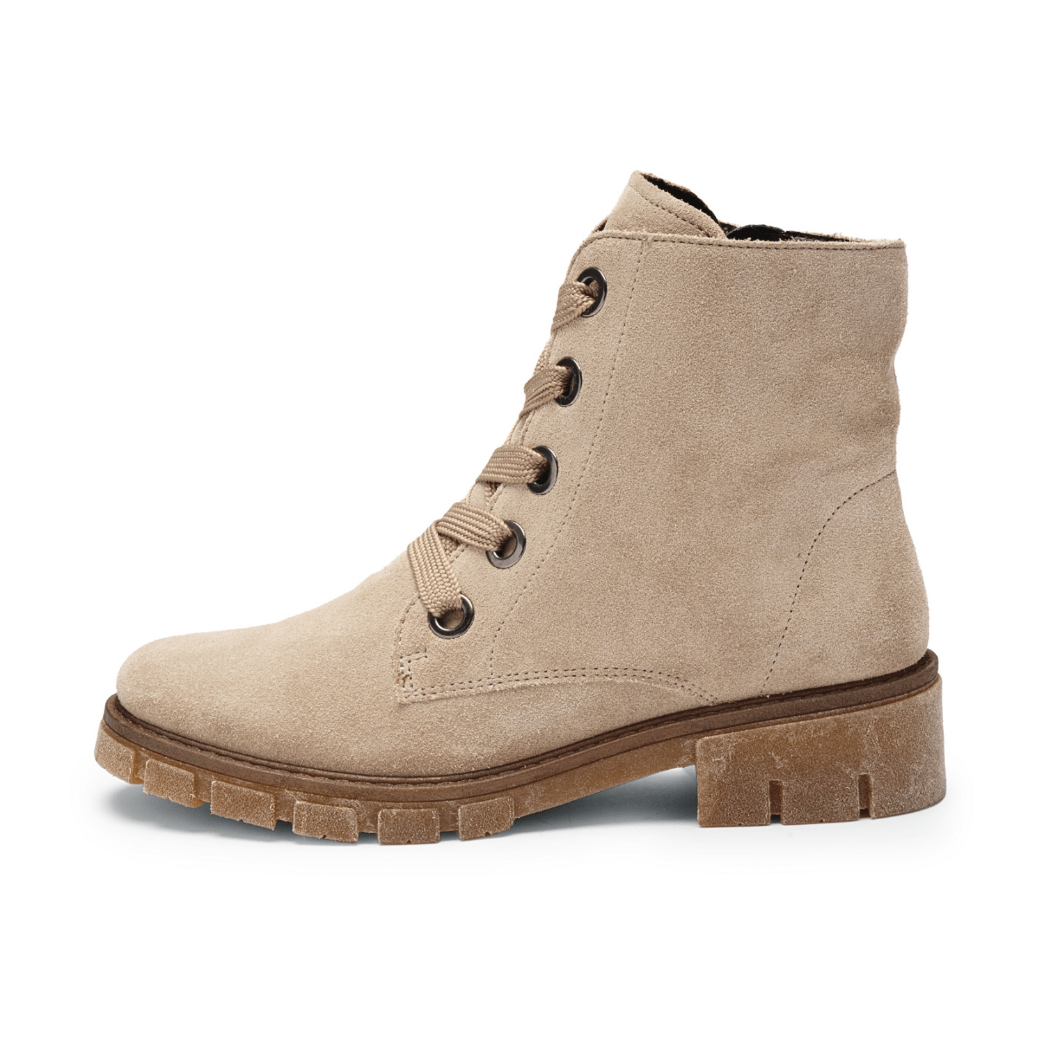 ARA Dover Women's Ankle Boots Lace-Up Bootie Beige - Bartel-Shop