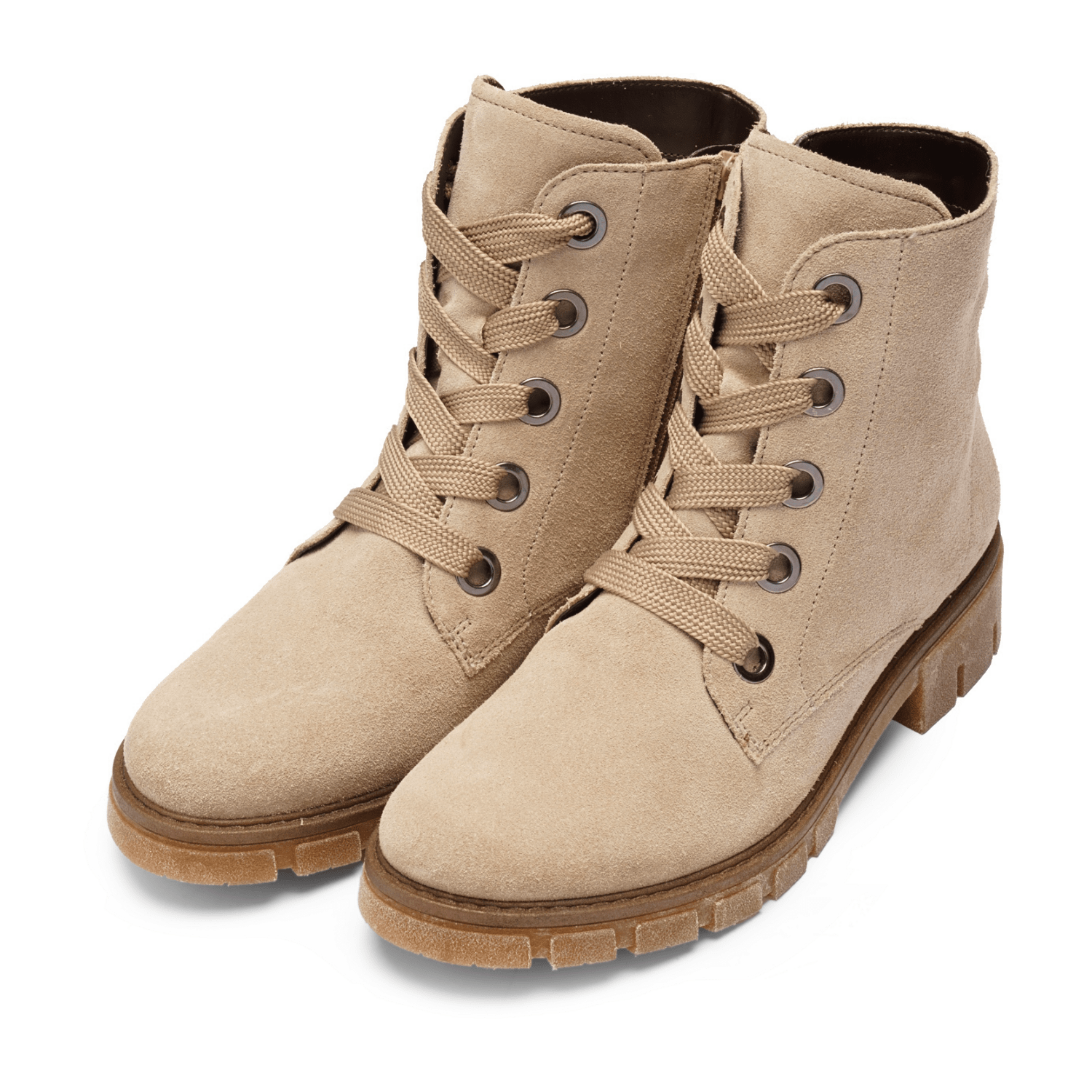 ARA Dover Women's Ankle Boots Lace-Up Bootie Beige - Bartel-Shop