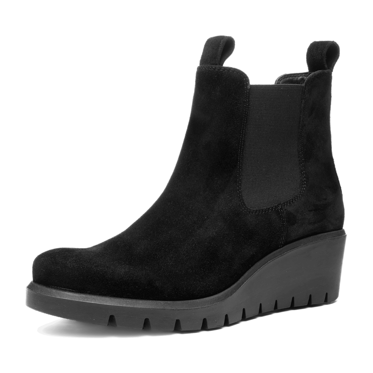 ARA COMO Women's Nubuck Leather Boots Black Classic with Zipper and Winter Lining - Bartel-Shop