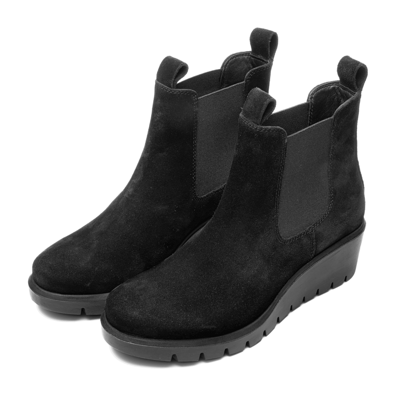 ARA COMO Women's Nubuck Leather Boots Black Classic with Zipper and Winter Lining - Bartel-Shop