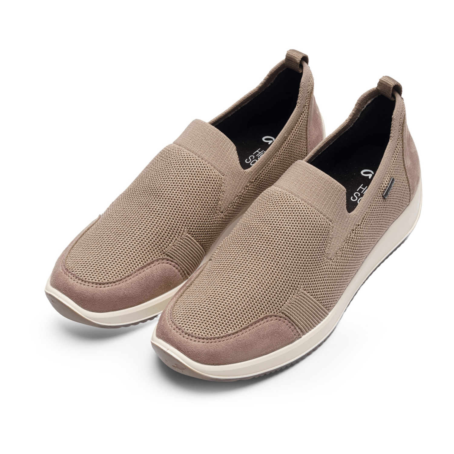 ARA LISBON Women's Boots Lace-Up Ankle Boots with Warm Lining in Beige Round Toe Polyurethane Sole - Bartel-Shop
