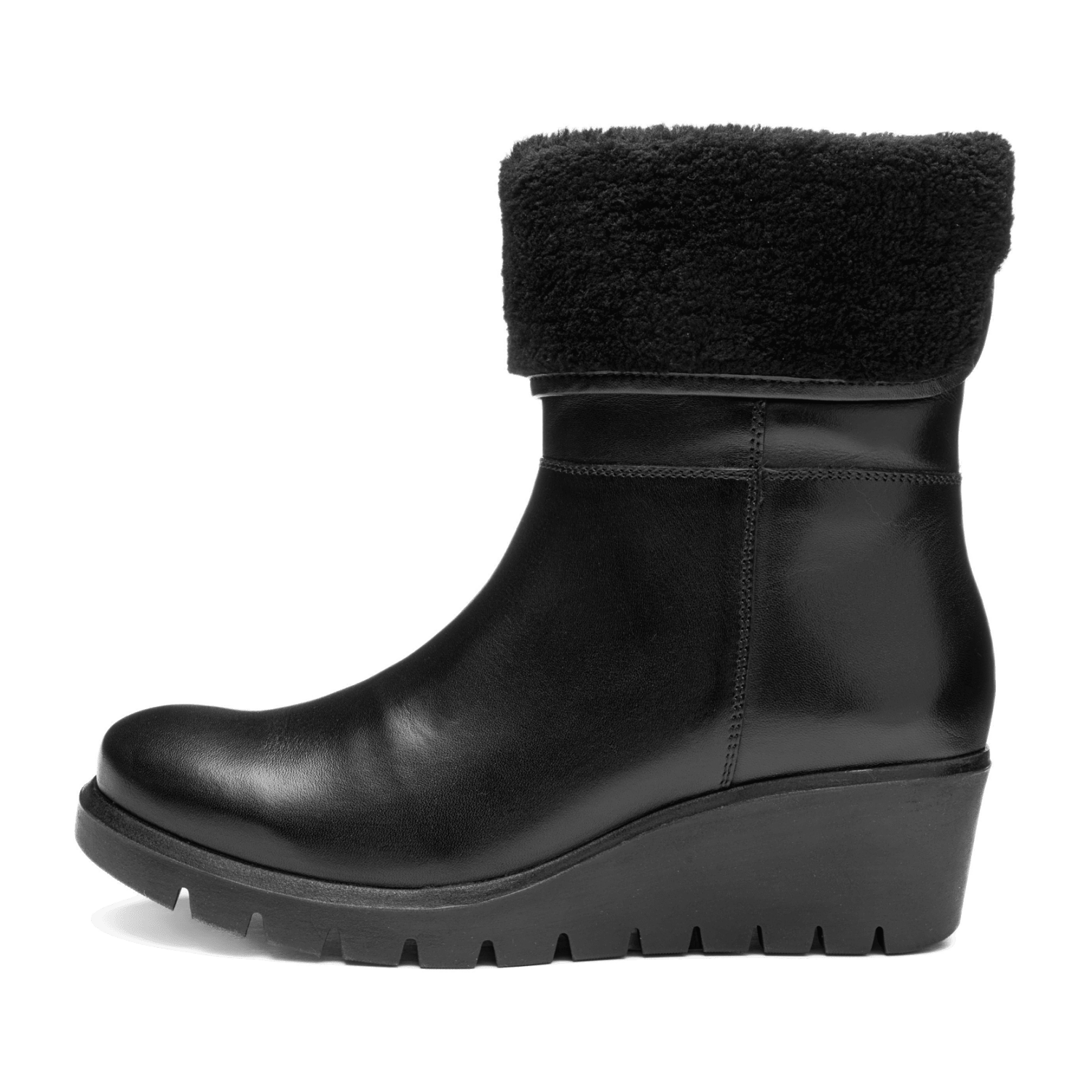 ARA COMO Women's Boots in Smooth Leather with Zipper and Winter Lining - Bartel-Shop