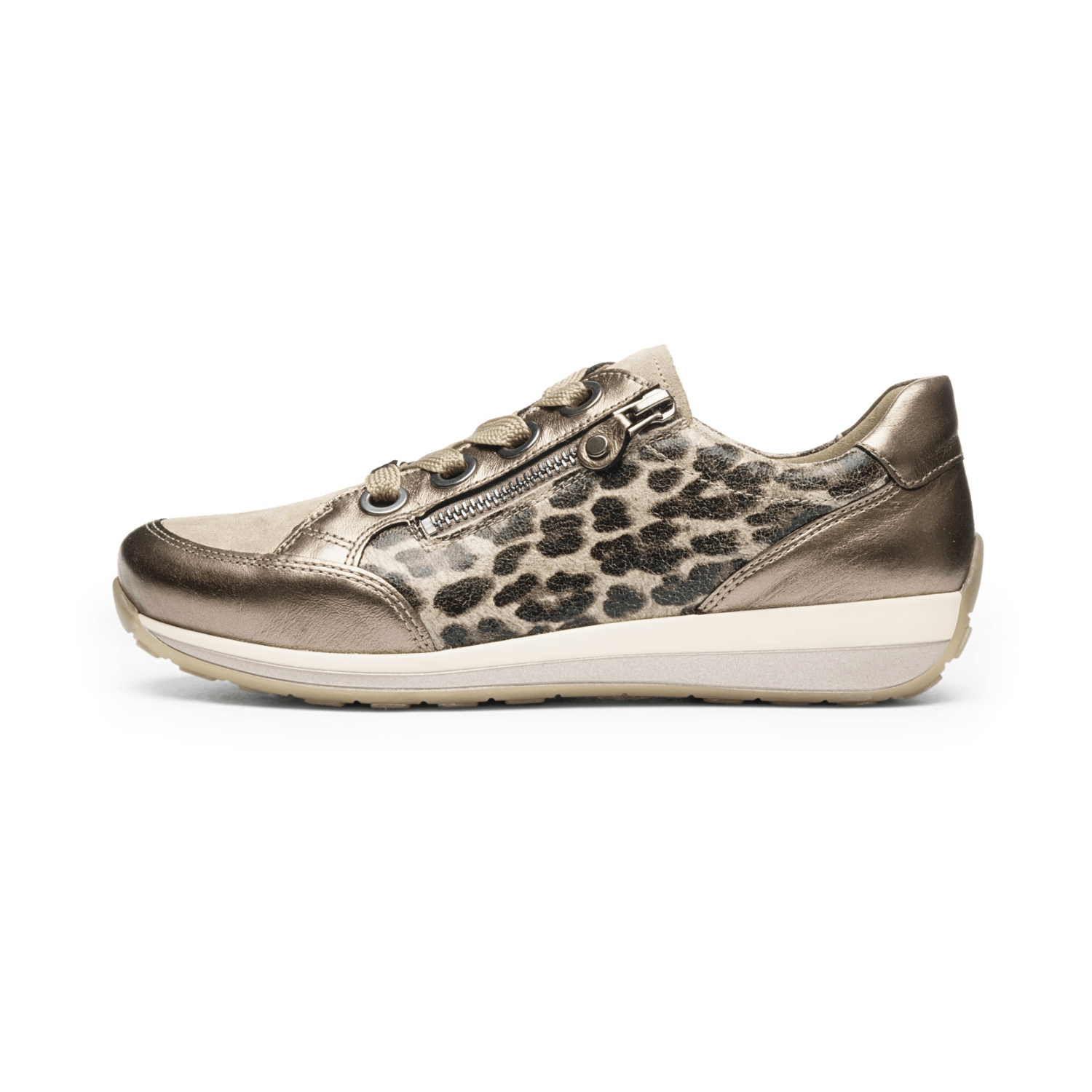 ARA Women's Animal Print Buckle Chelsea Boots in Suede - Bartel-Shop
