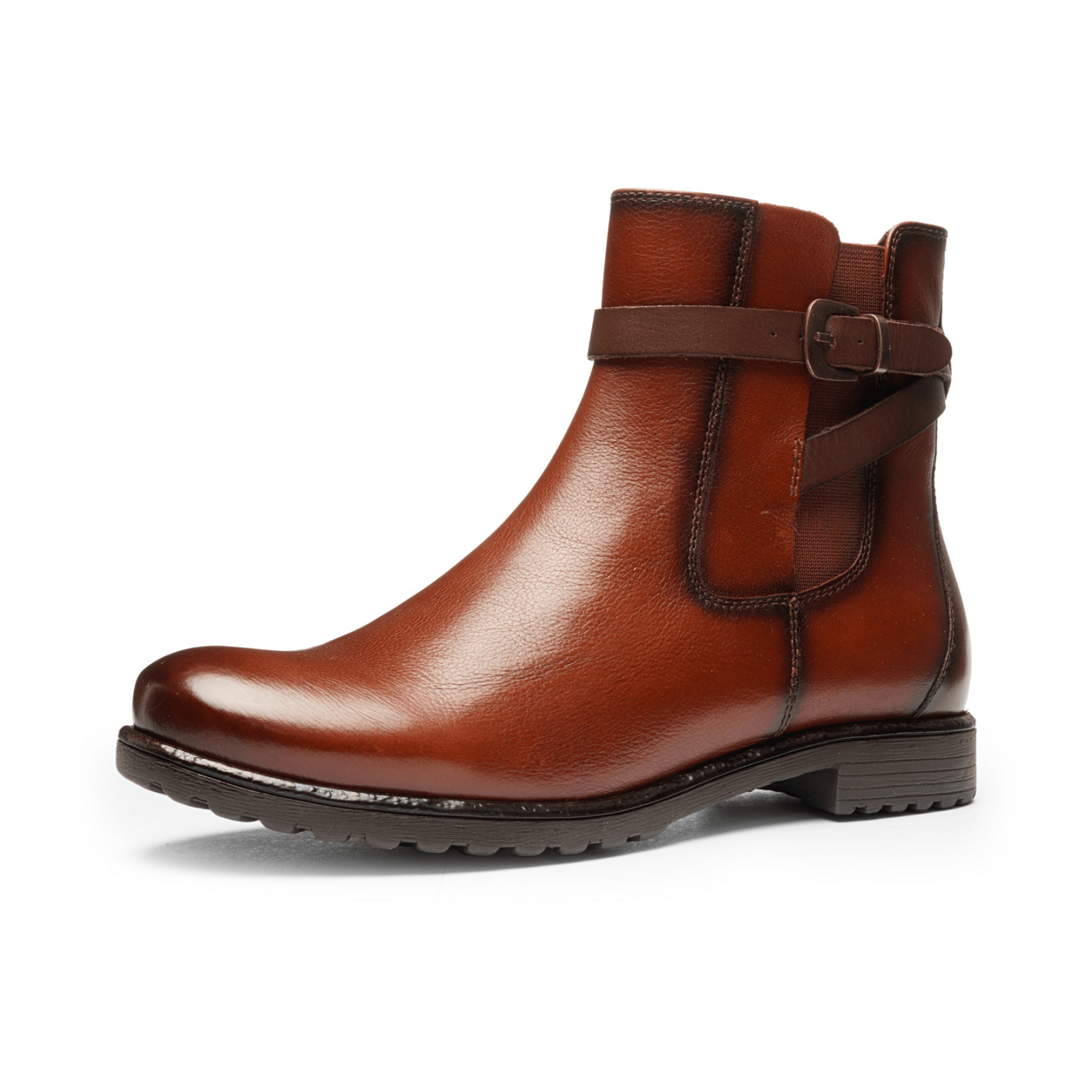 ARA LIVERPOOL G Women's Chelsea Boots Smooth Leather Brown with Shearling Lining Pull-On Ankle Boot Classic