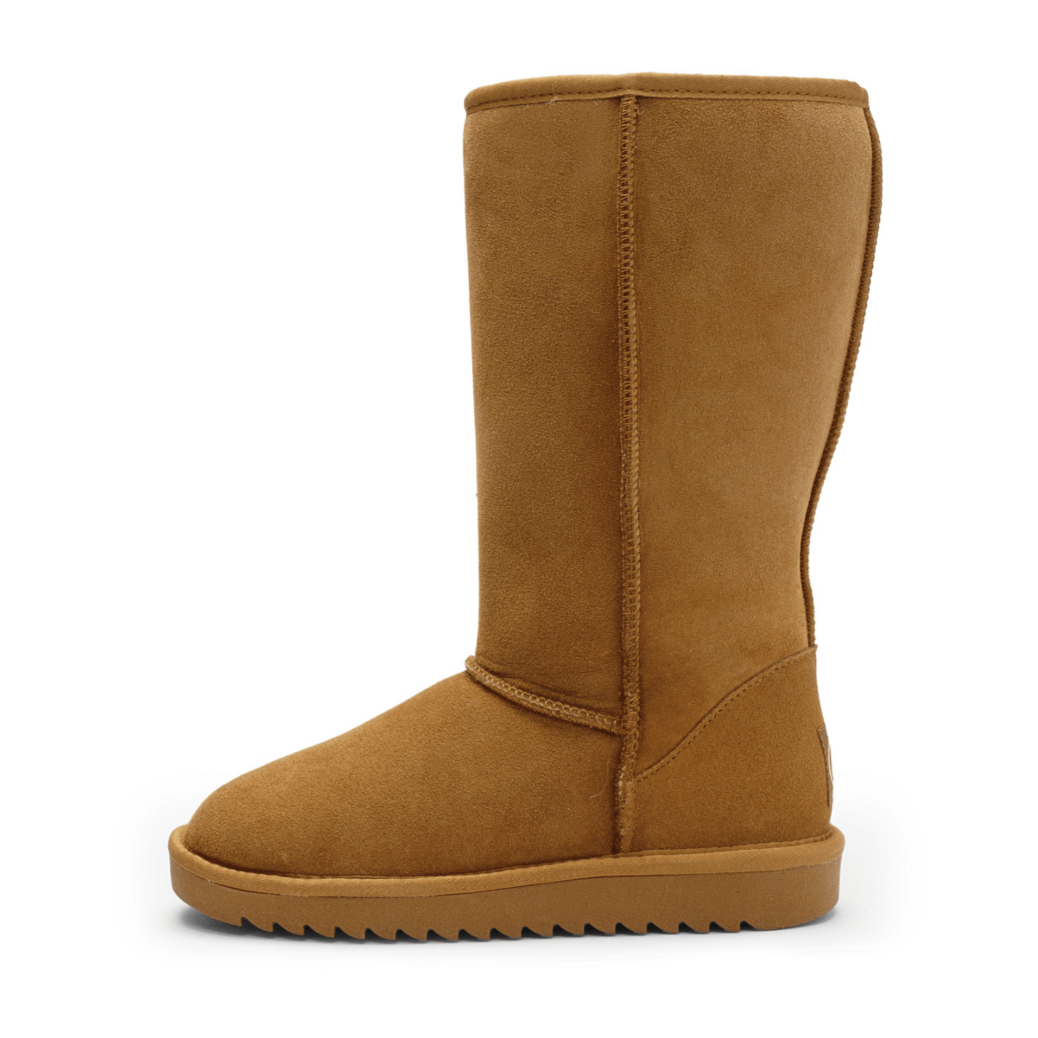 ARA Women's Alaska Suede-Look Bootie with Wool Lining, Pull-On Ankle Boot Classic Cognac - Bartel-Shop