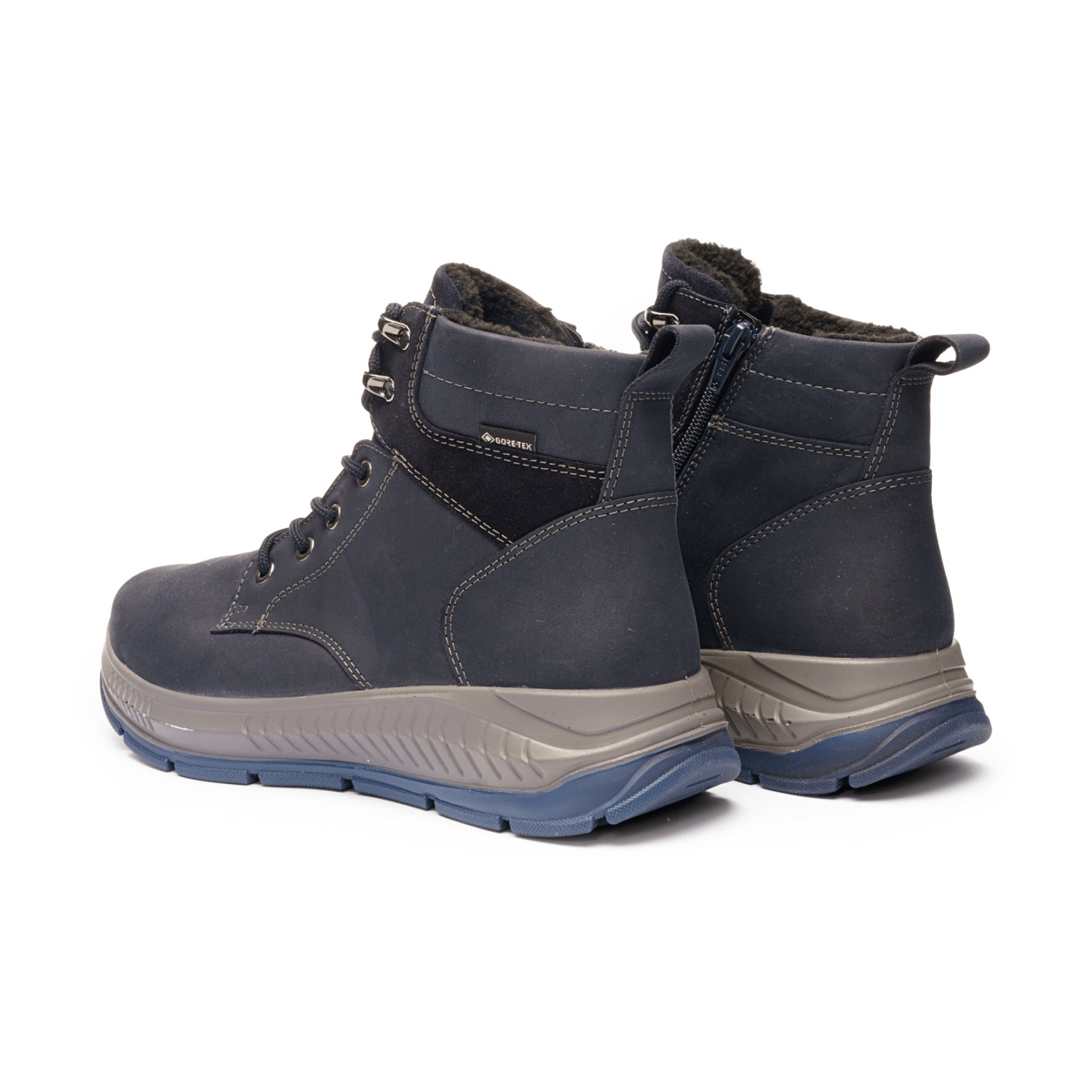 ARA Aldo Women's Blue Slip-On Boots - Bartel-Shop