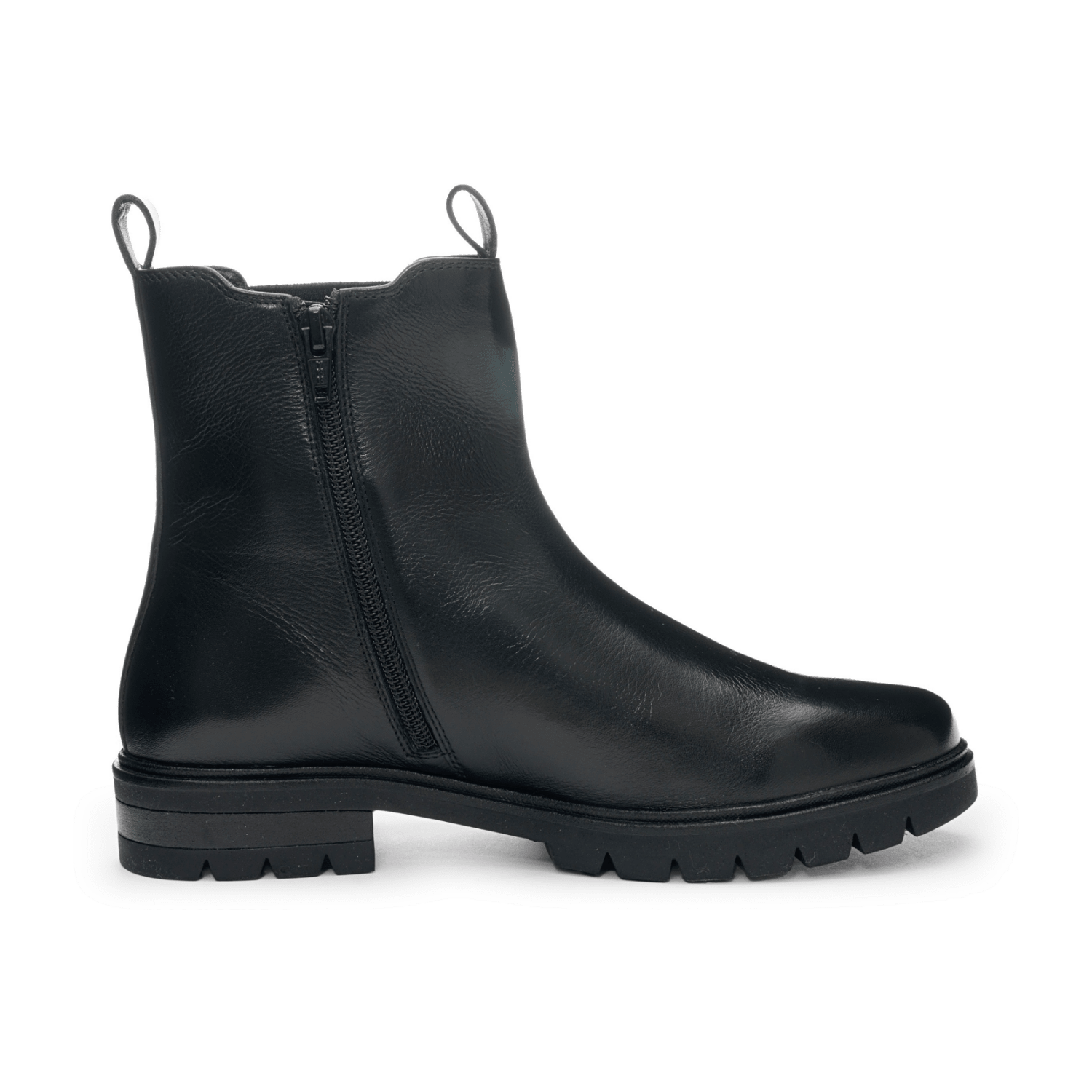 ARA CAMBRIDGE Women's Leather Ankle Boots with Faux Fur Lining - Black - Bartel-Shop