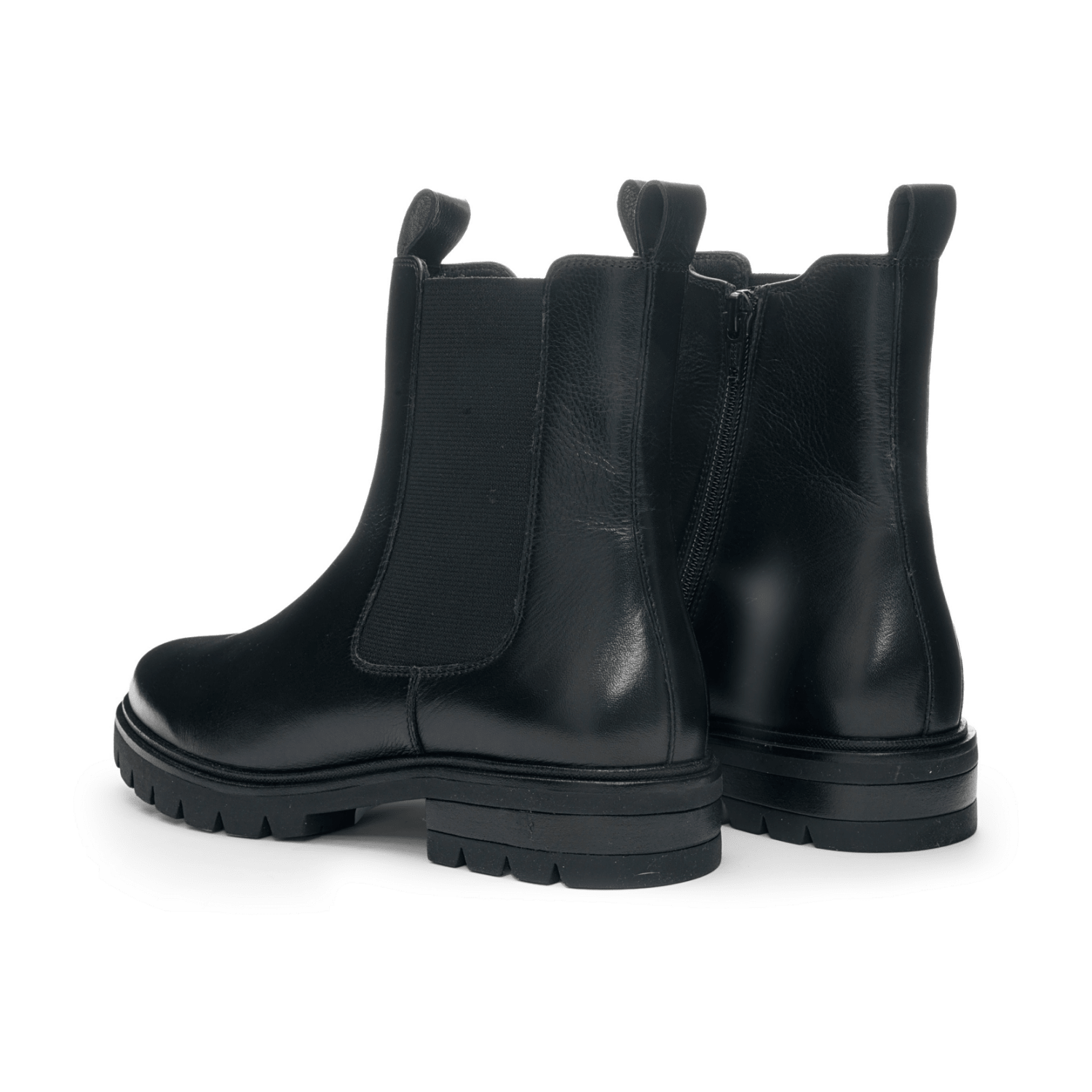 ARA CAMBRIDGE Women's Leather Ankle Boots with Faux Fur Lining - Black - Bartel-Shop