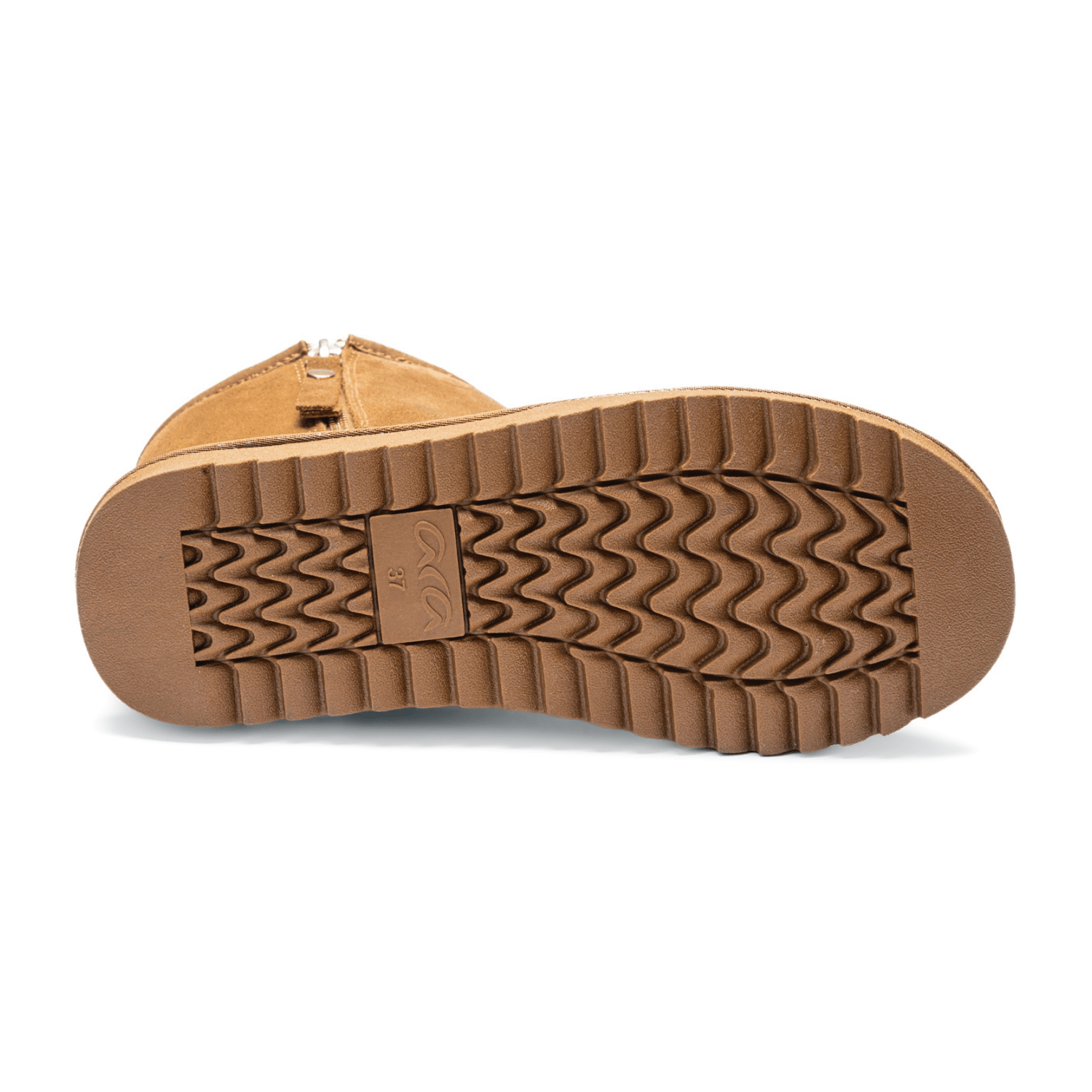 ARA Alaska Women's Boots in Brown Suede with Zipper and Warm Lining - Bartel-Shop