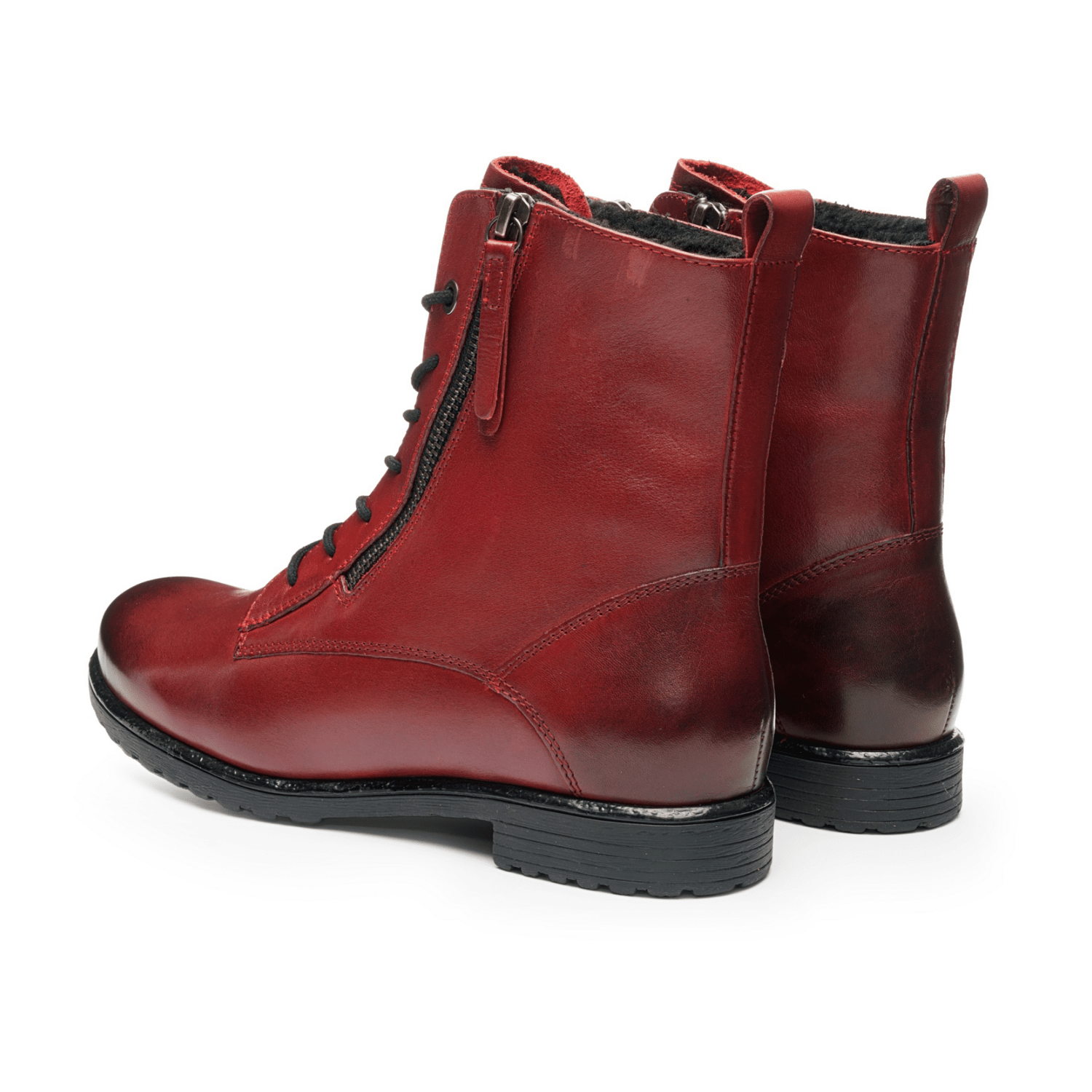 ARA Liverpool Women's Ankle Boots in Brown with Zipper, Synthetic Upper and Faux Fur Lining - Bartel-Shop