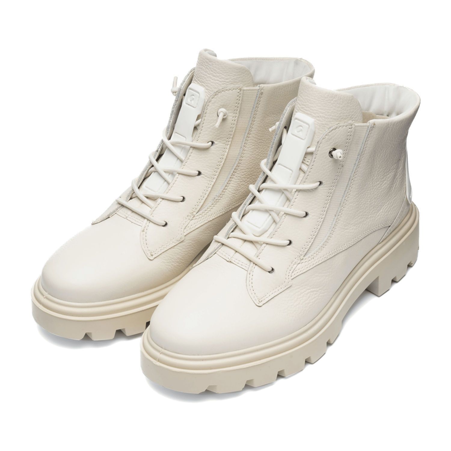 ARA Manchester Women's Ankle Boots Lace-Up Boots in White with Rubber Sole - Bartel-Shop