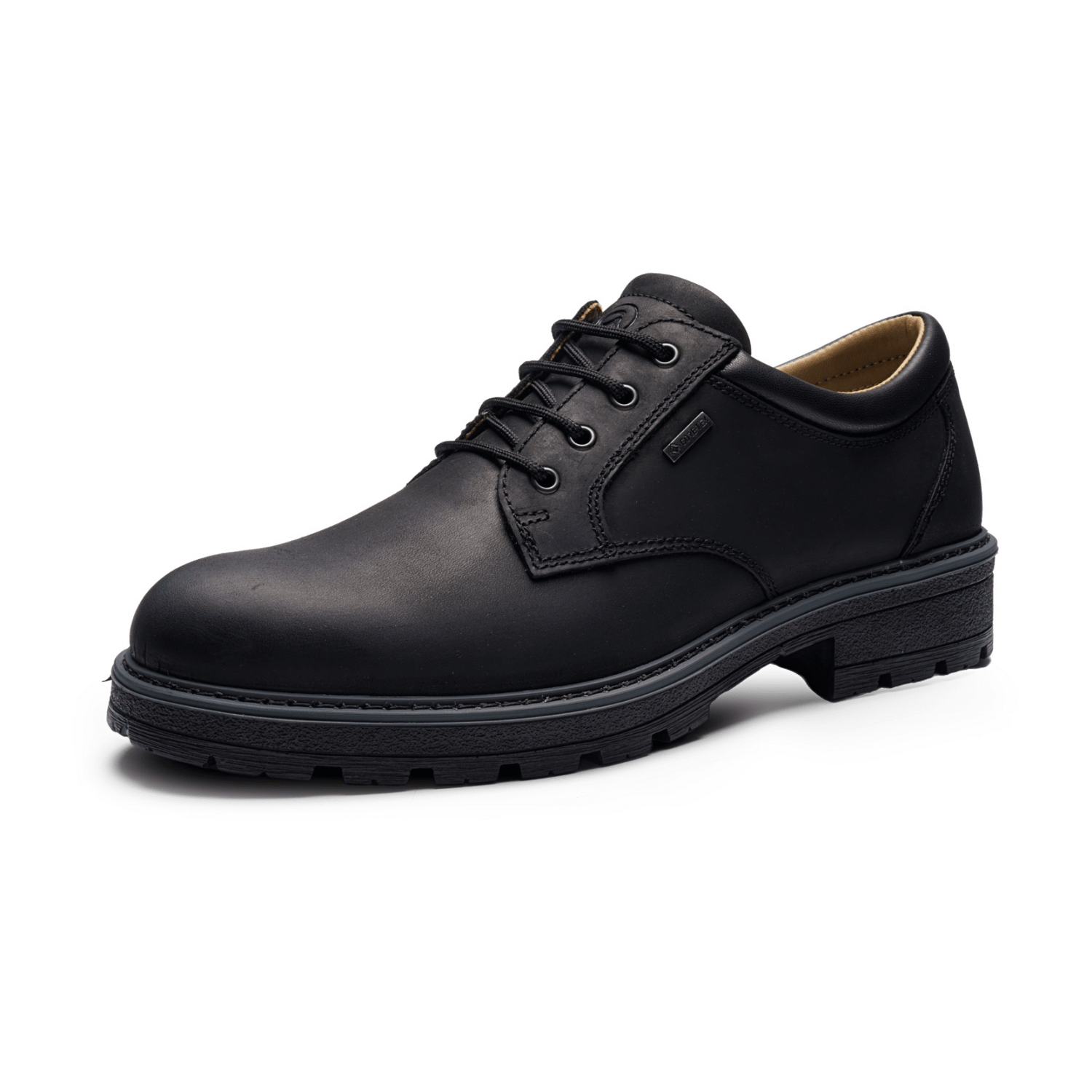 ARA Frederick Men's Round-Toe Lace-Up Shoes in Black - Bartel-Shop