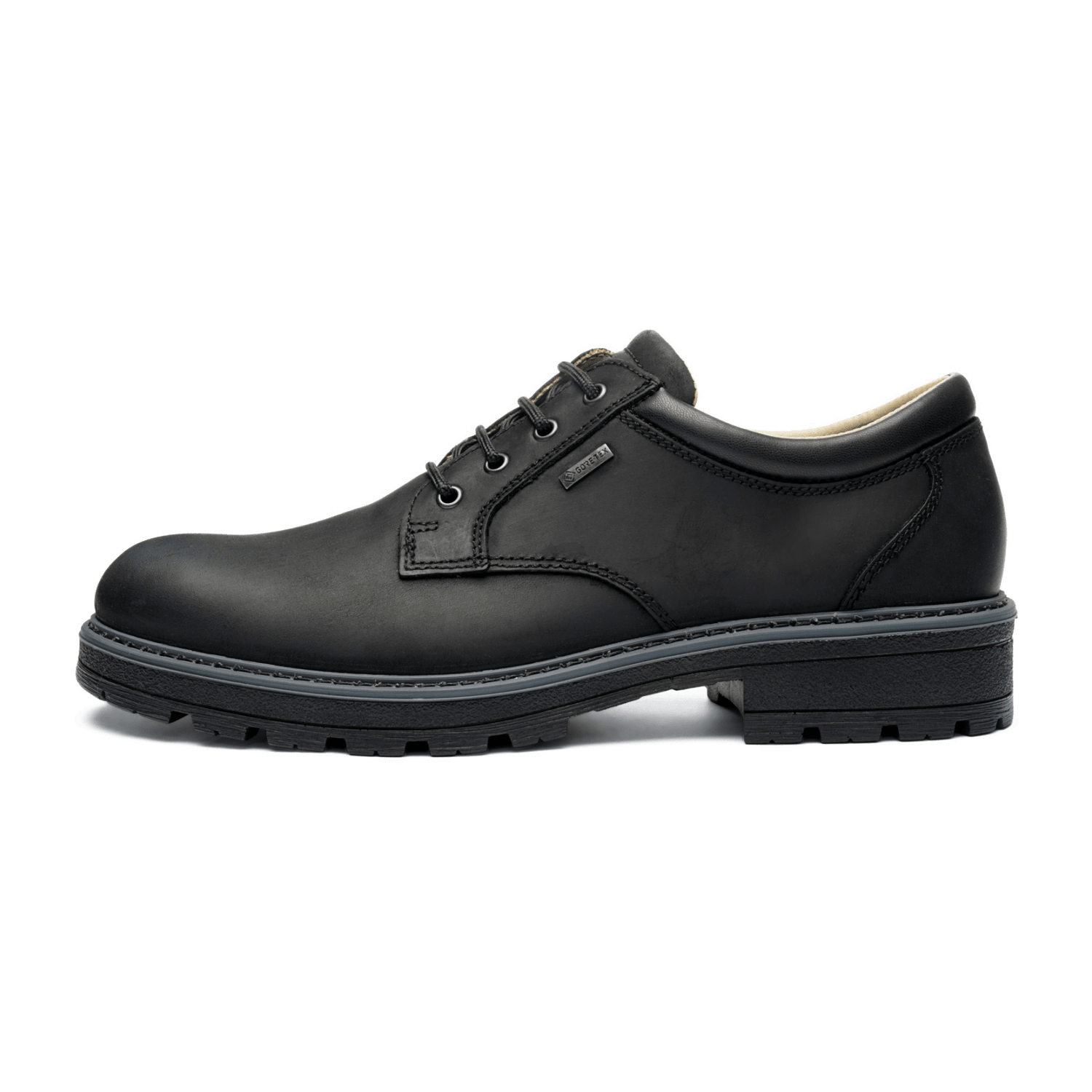 ARA Frederick Men's Round-Toe Lace-Up Shoes in Black - Bartel-Shop