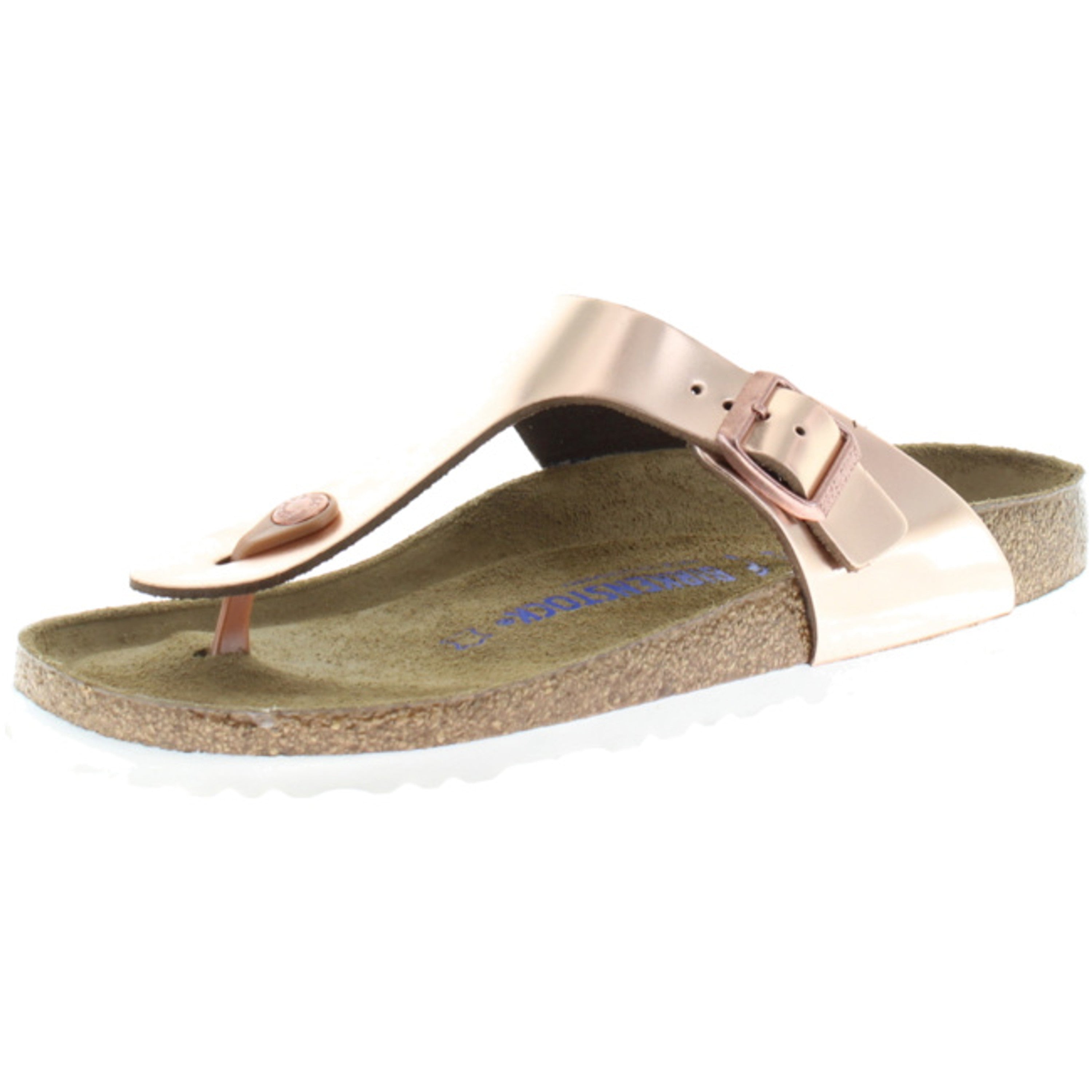 Birkenstock Gizeh Thongs narrow Metallic Copper Leather Flip Flops Shoes SFB Sandals Slippers - Bartel-Shop