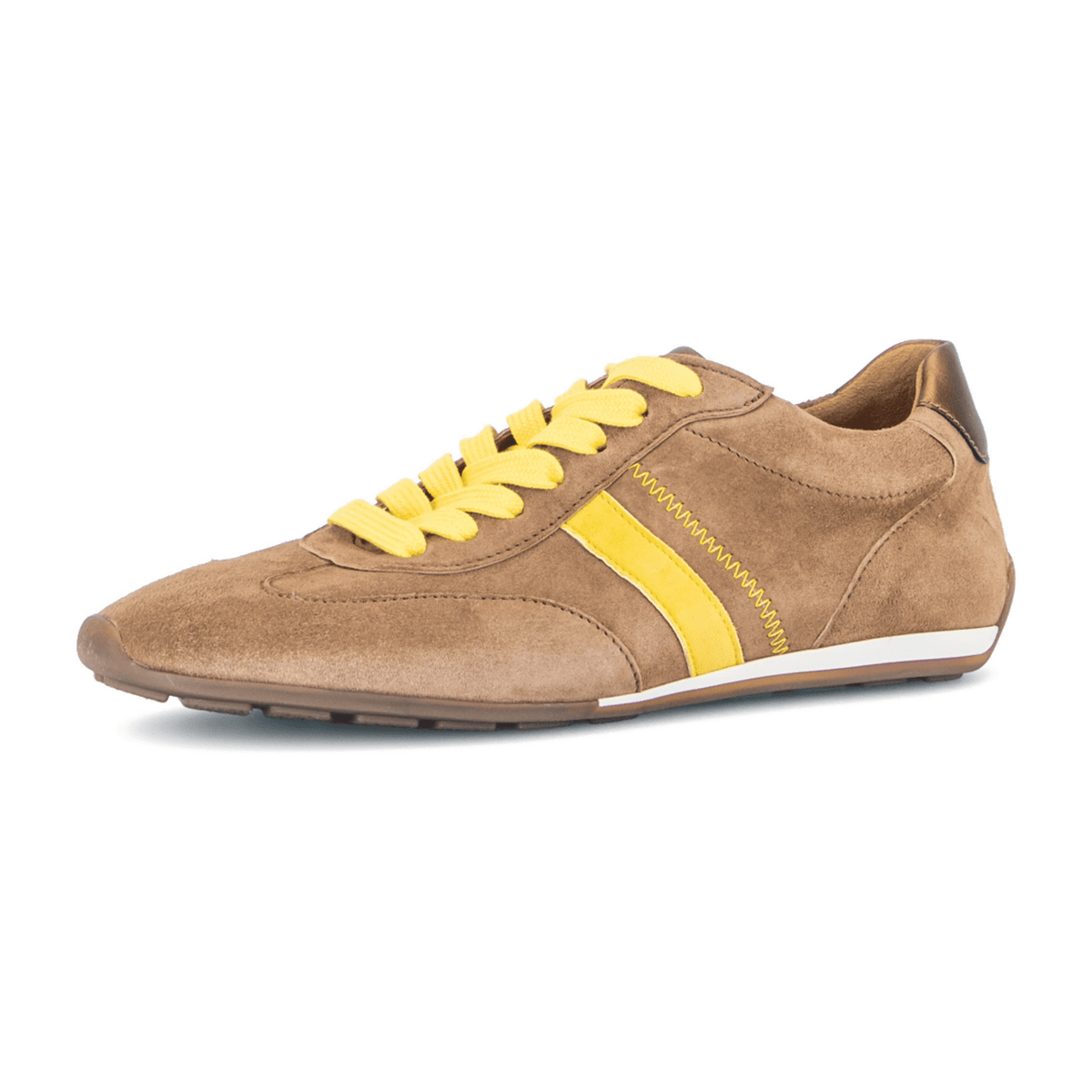 Gabor Women's Low-Top Trainers Peanut Estate Nubuck Suede