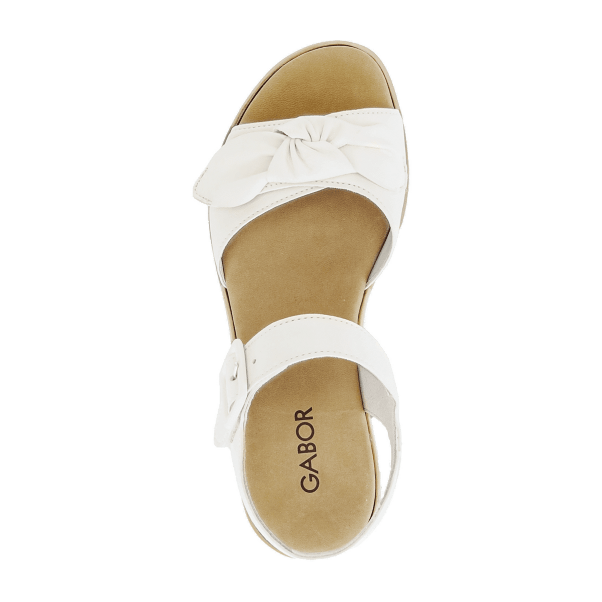 Gabor Women's Best Fitting Sandals - Latte Leather Comfort Sandals