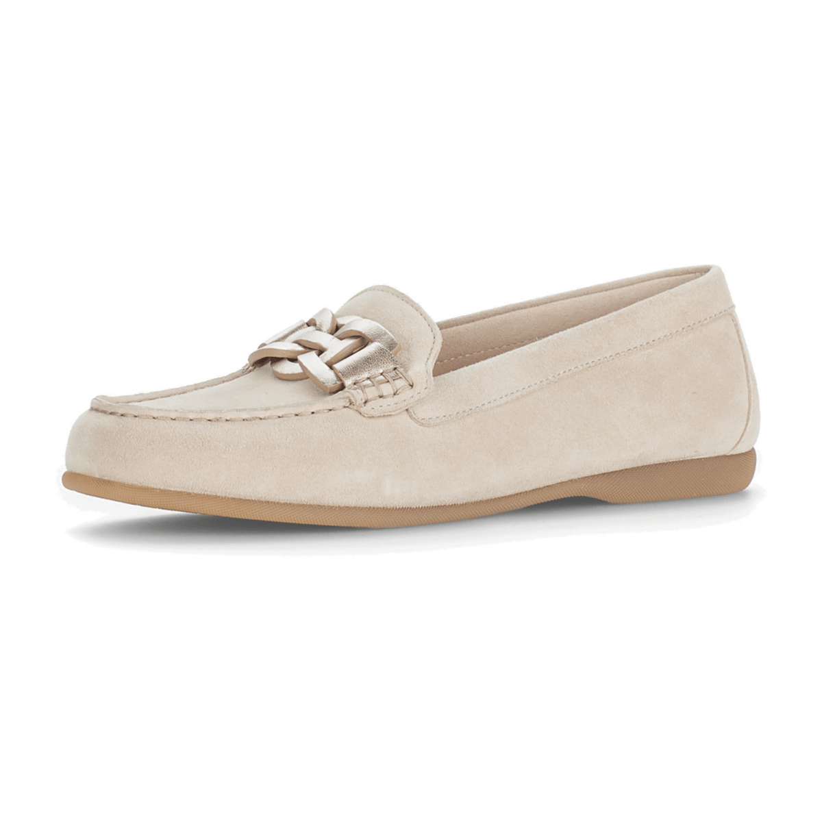 Gabor Women's Beige Comfort Shoes - Oak/Powder