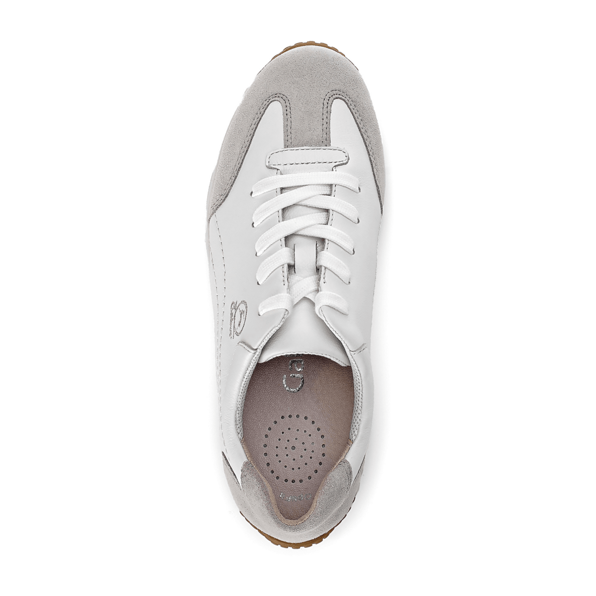 Gabor Women's Low-Top Sneakers White Patent Comfort G