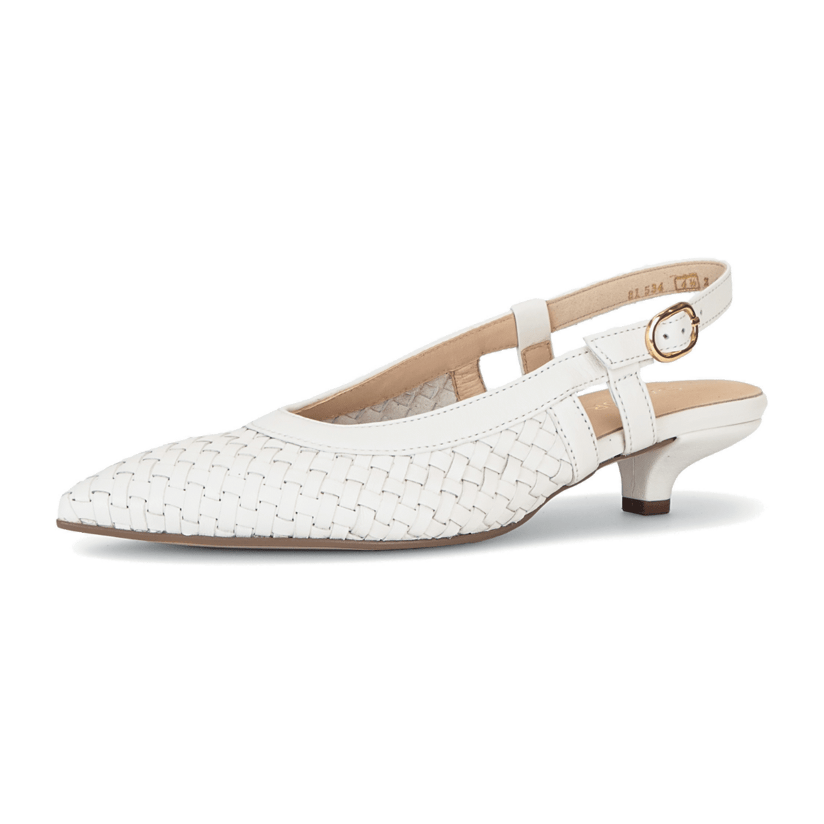 Gabor Women's Slingback Pumps - Latte Leather Comfort Shoes