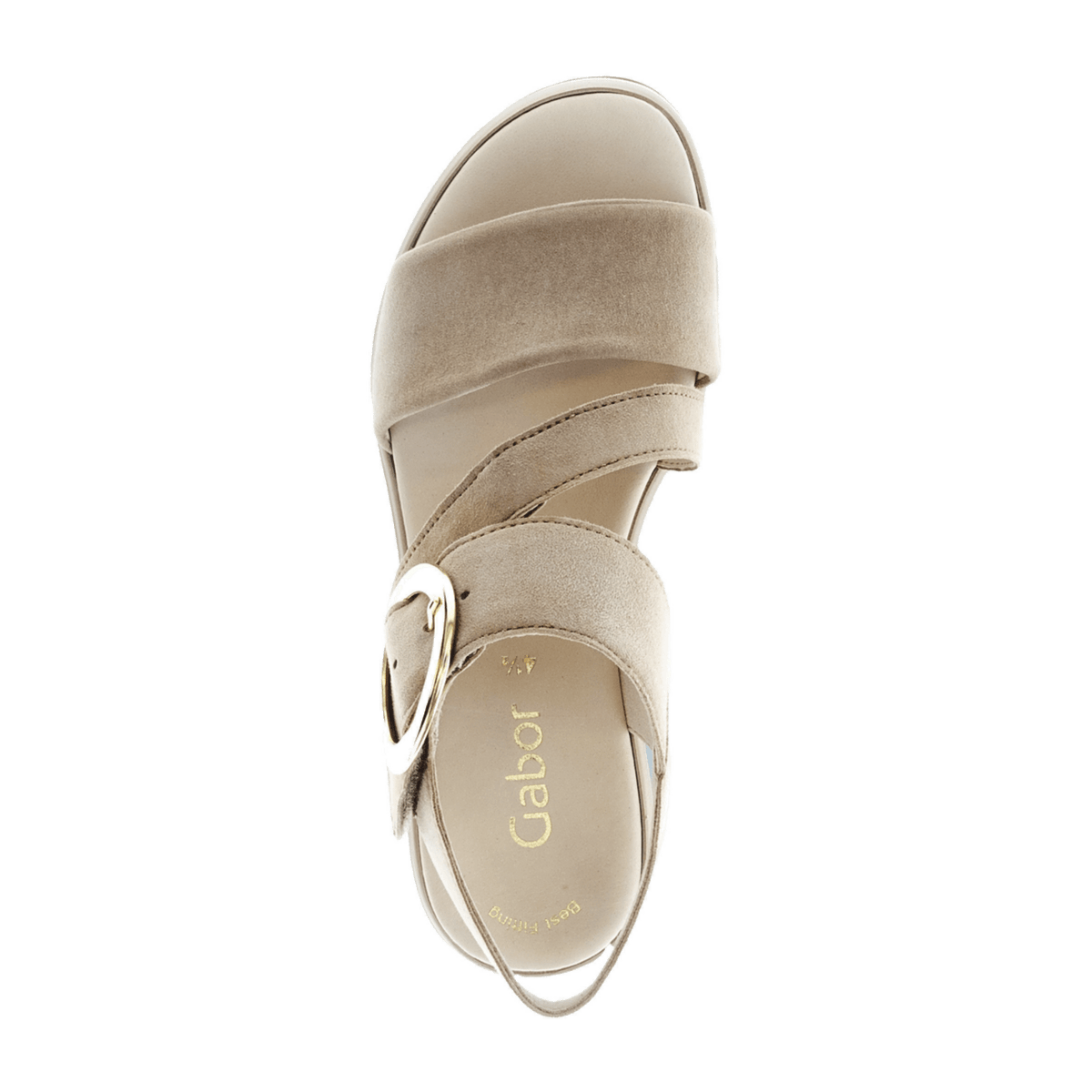 Gabor Women's Platform Sandals - Best Fitting Leather Sandals in Sand