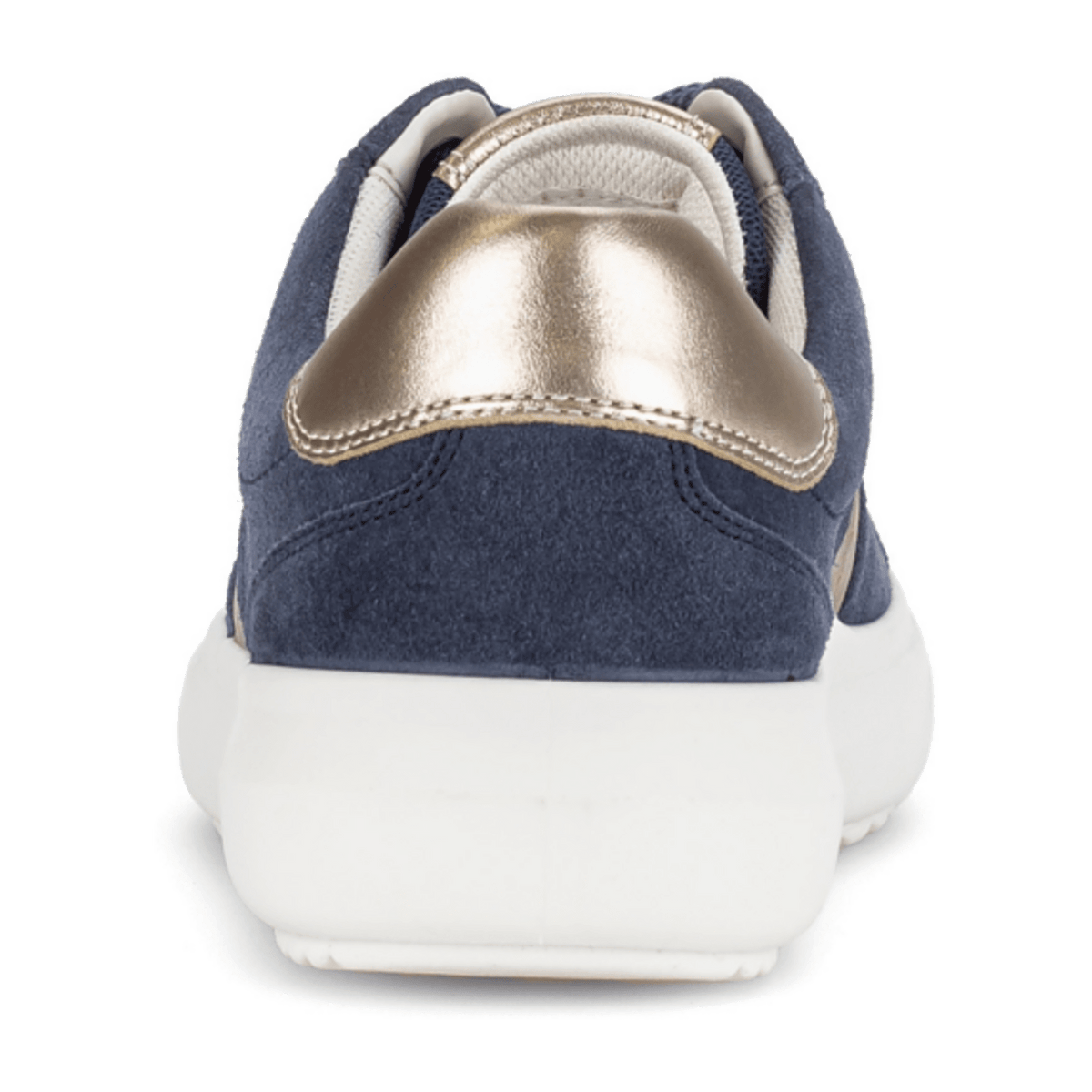 Gabor Women's Lace-Up Sneaker - Lightweight Patent Denim Puder