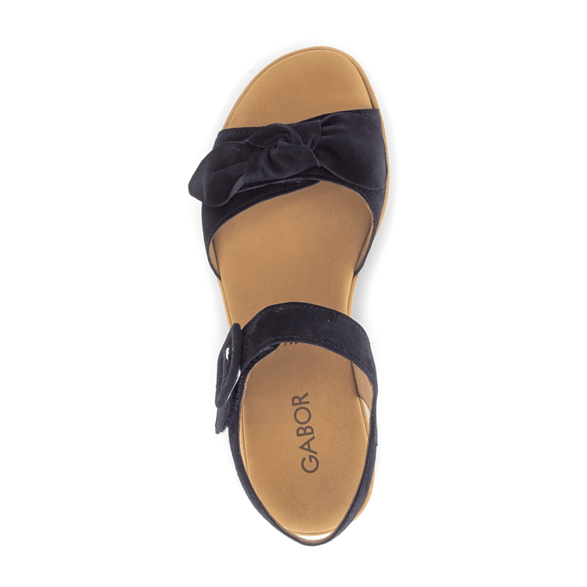 Gabor Women's Best Fitting Sandals - Dark Blue Patent Leather Open Toe