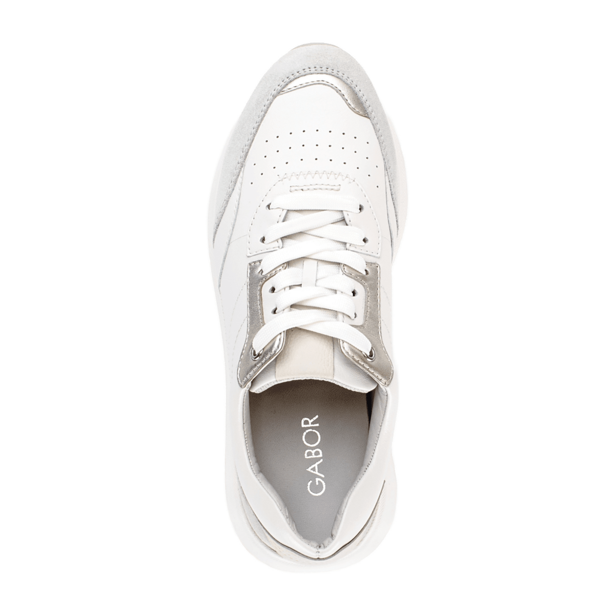 Gabor Women's Comfort Flip Flops White Varnish