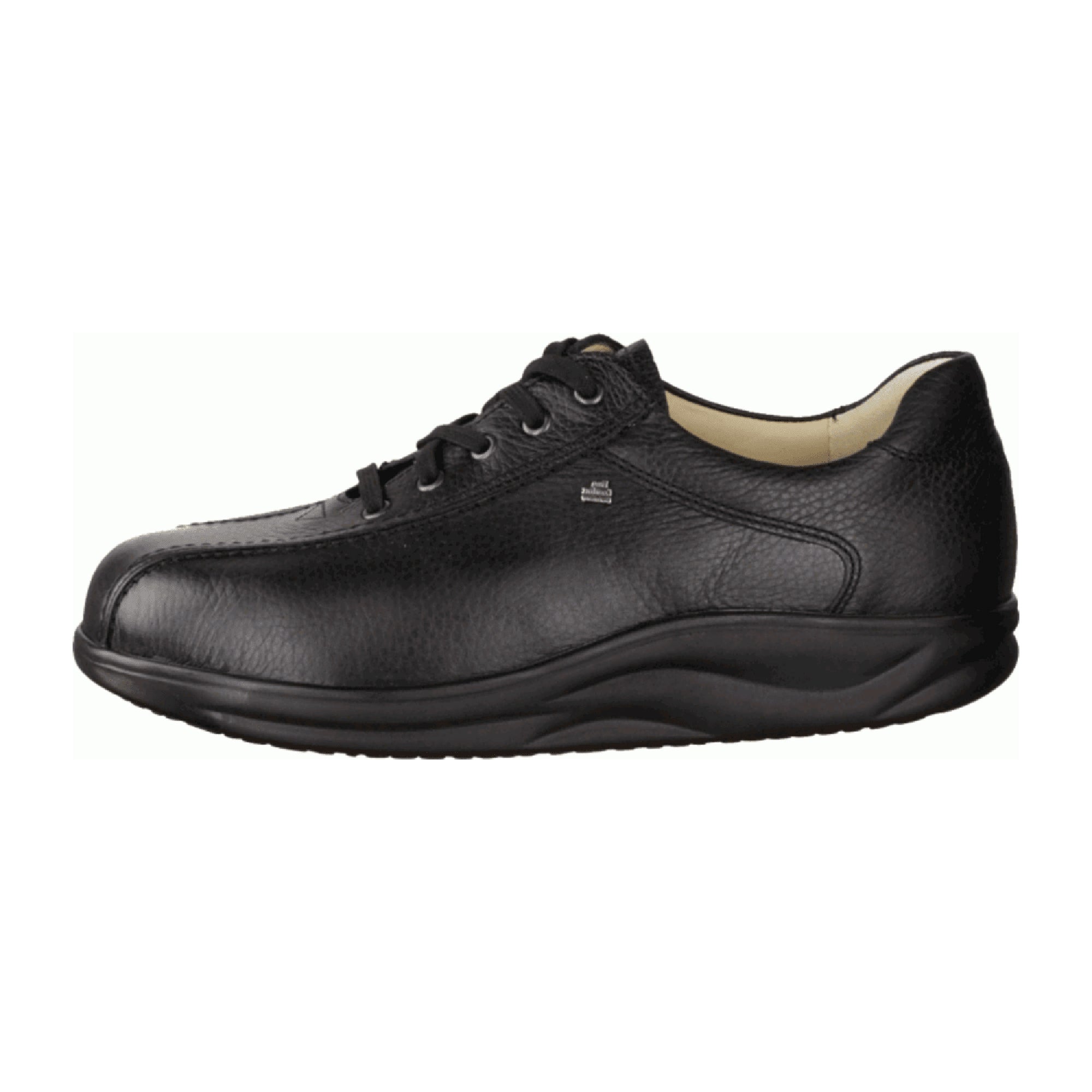 Finn Comfort Watford Men's Comfortable Leather Shoes, Black - Stylish & Durable