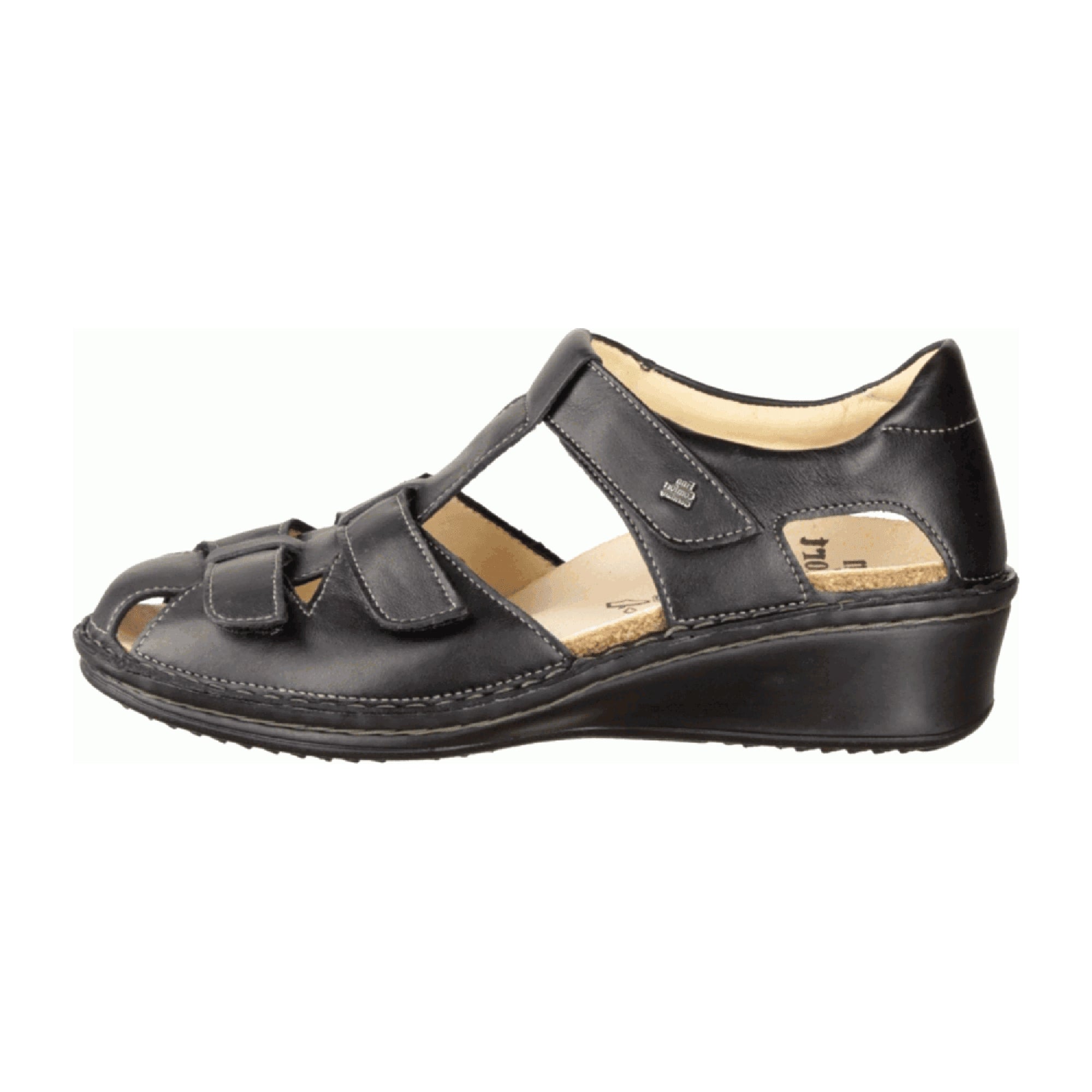 Finn Comfort Fünen Women's Comfortable Black Sandals - Stylish & Durable