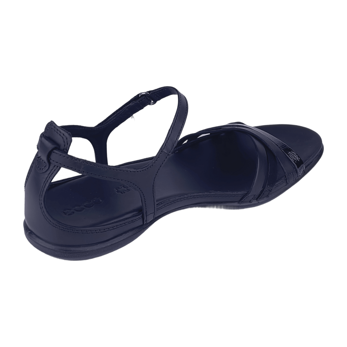 ECCO Flash Women's X-Strap Sandals Black Leather