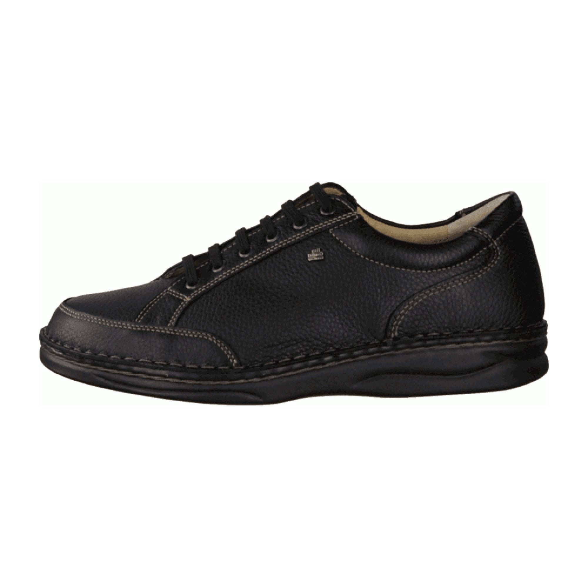 Finn Comfort Nantes Men's Black Leather Shoes - Comfortable & Stylish