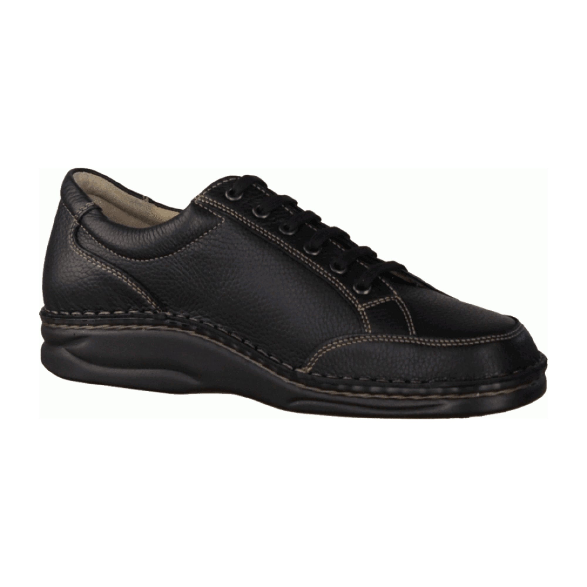 Finn Comfort Nantes Men's Black Leather Shoes - Comfortable & Stylish