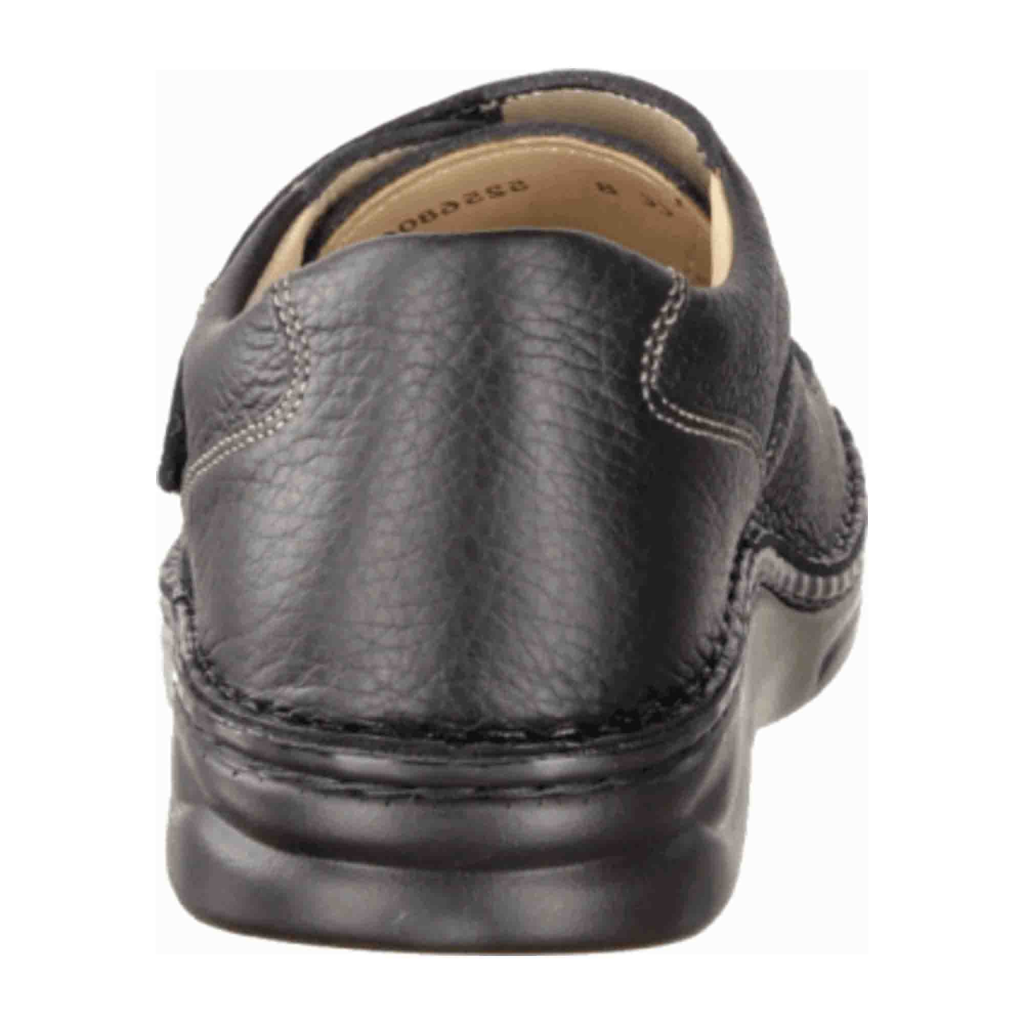 Finn Comfort Braga Men's Black Leather Shoes - Comfortable & Stylish