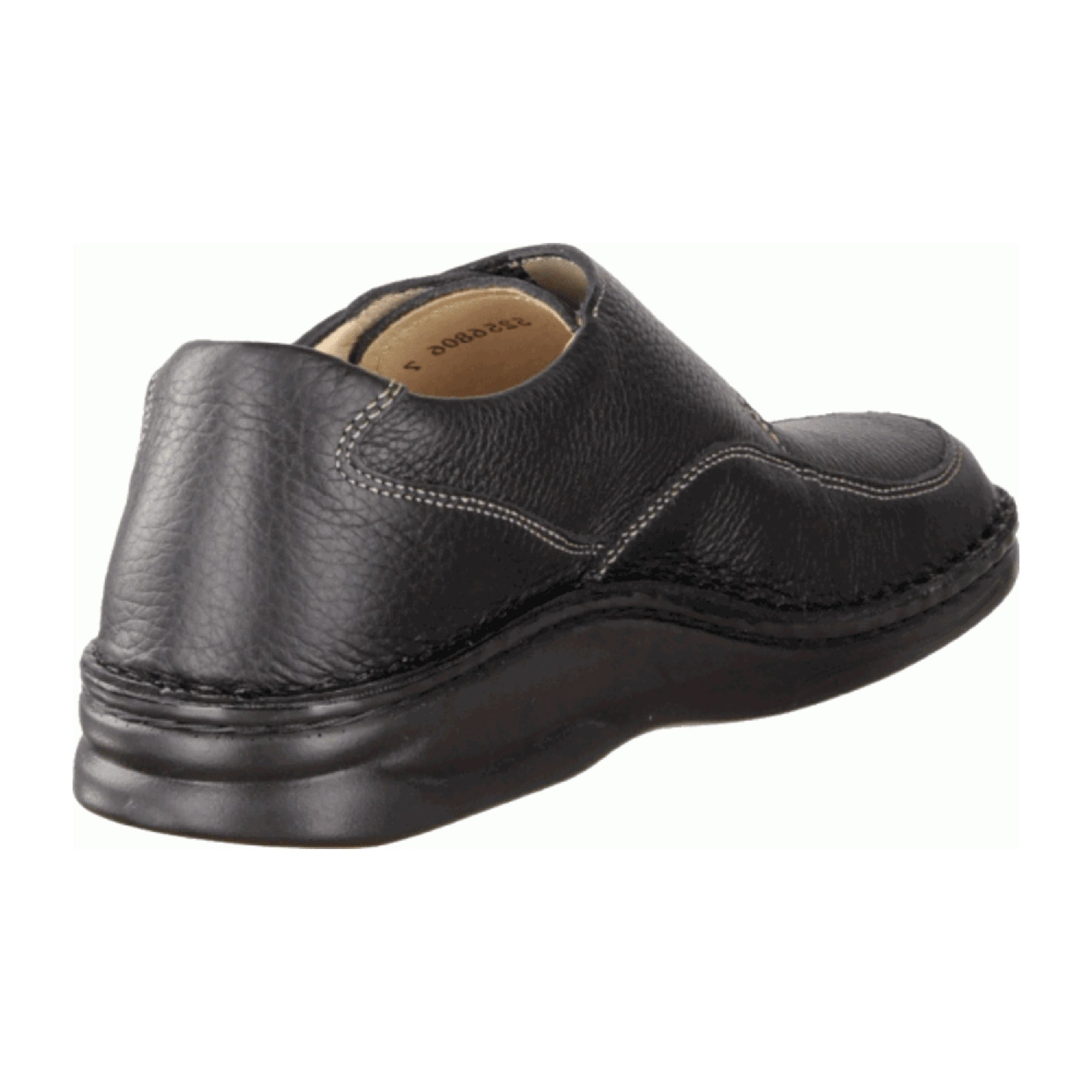 Finn Comfort Braga Men's Black Leather Shoes - Comfortable & Stylish