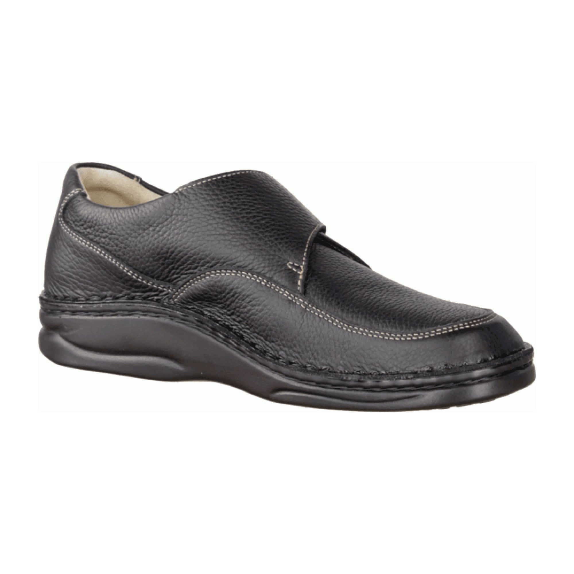 Finn Comfort Braga Men's Black Leather Shoes - Comfortable & Stylish