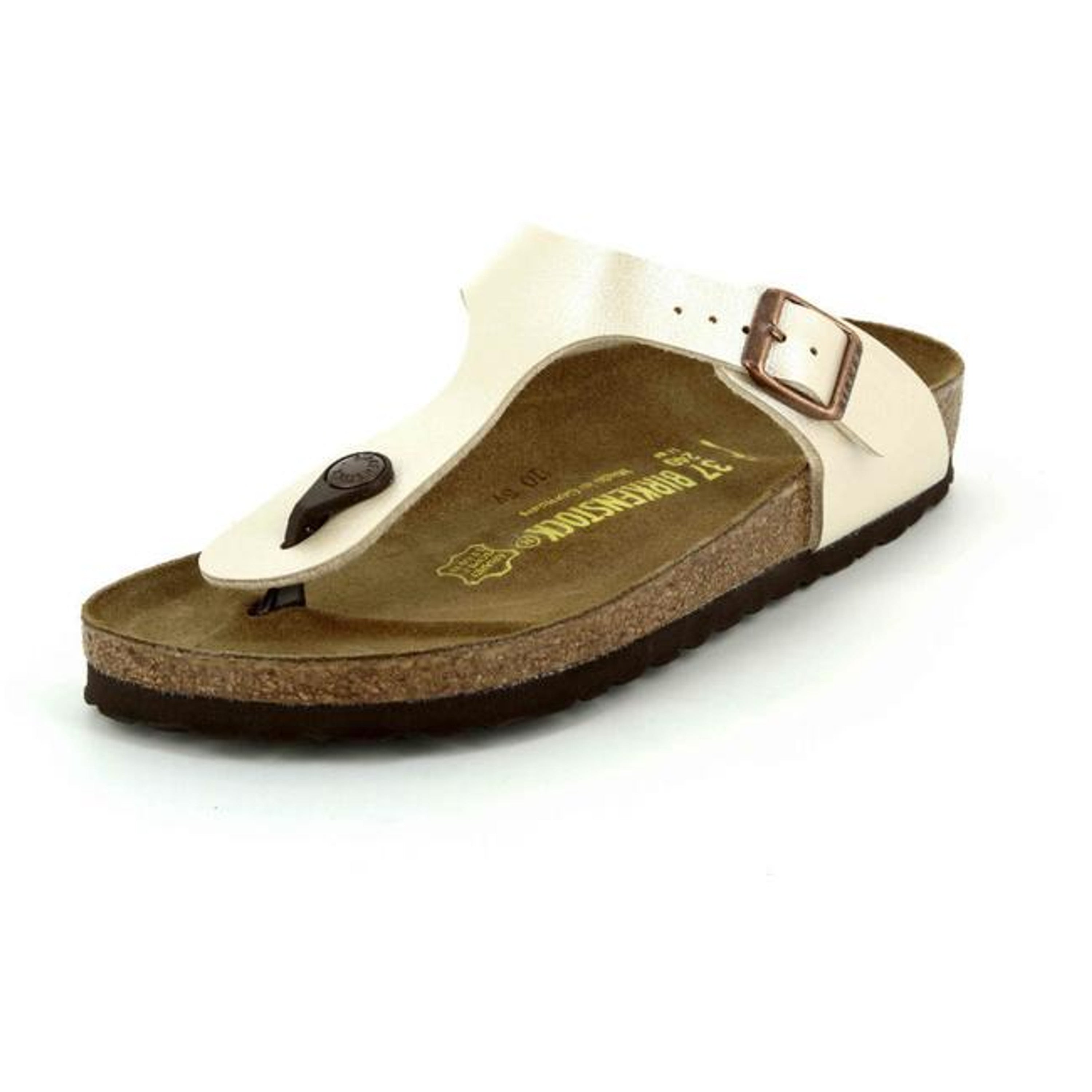 Birkenstock Gizeh Pearl White Graceful Flip Flips Thongs Sandals narrow - Bartel-Shop