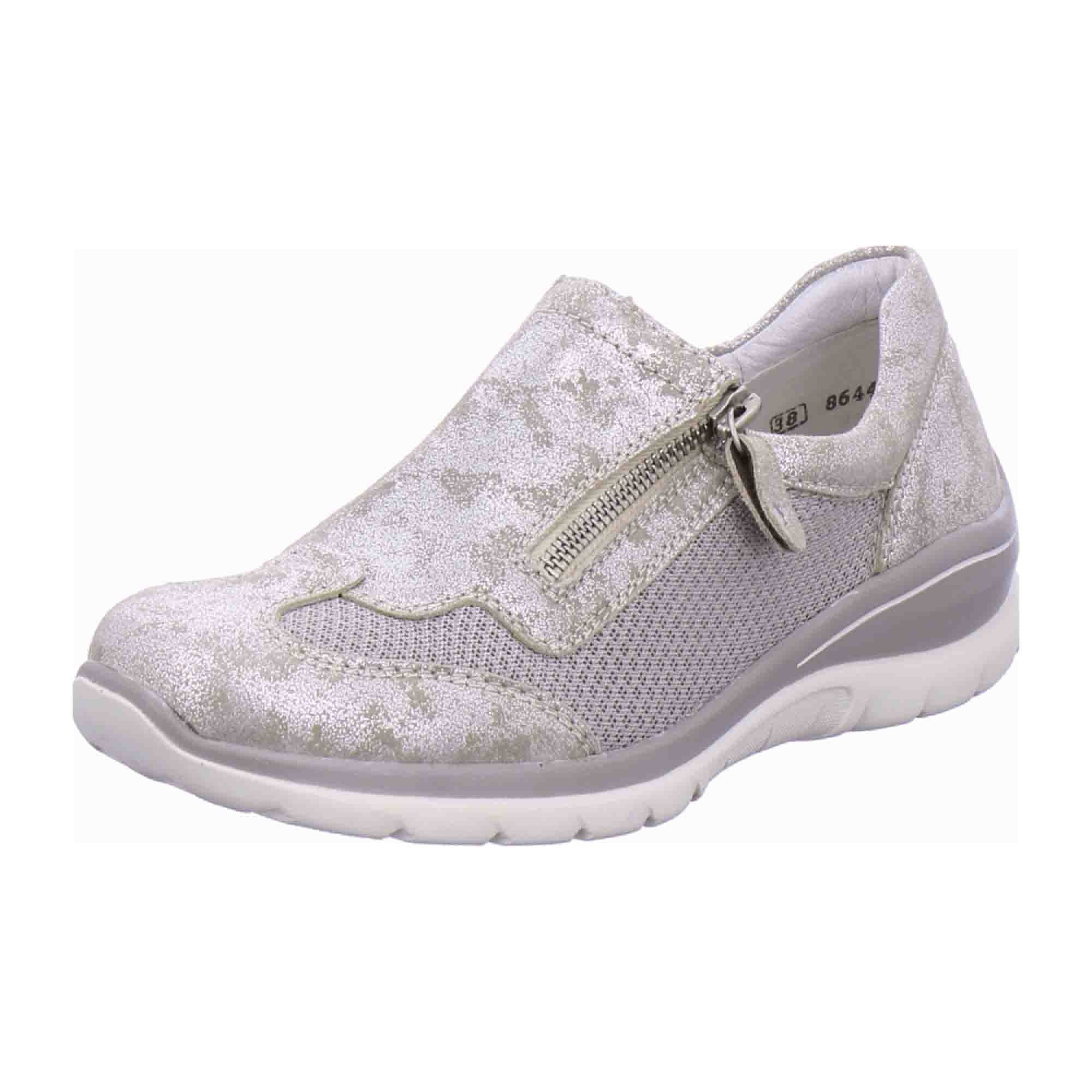 Remonte Beige Women's Shoes with Round Toe and Lace-Up Closure