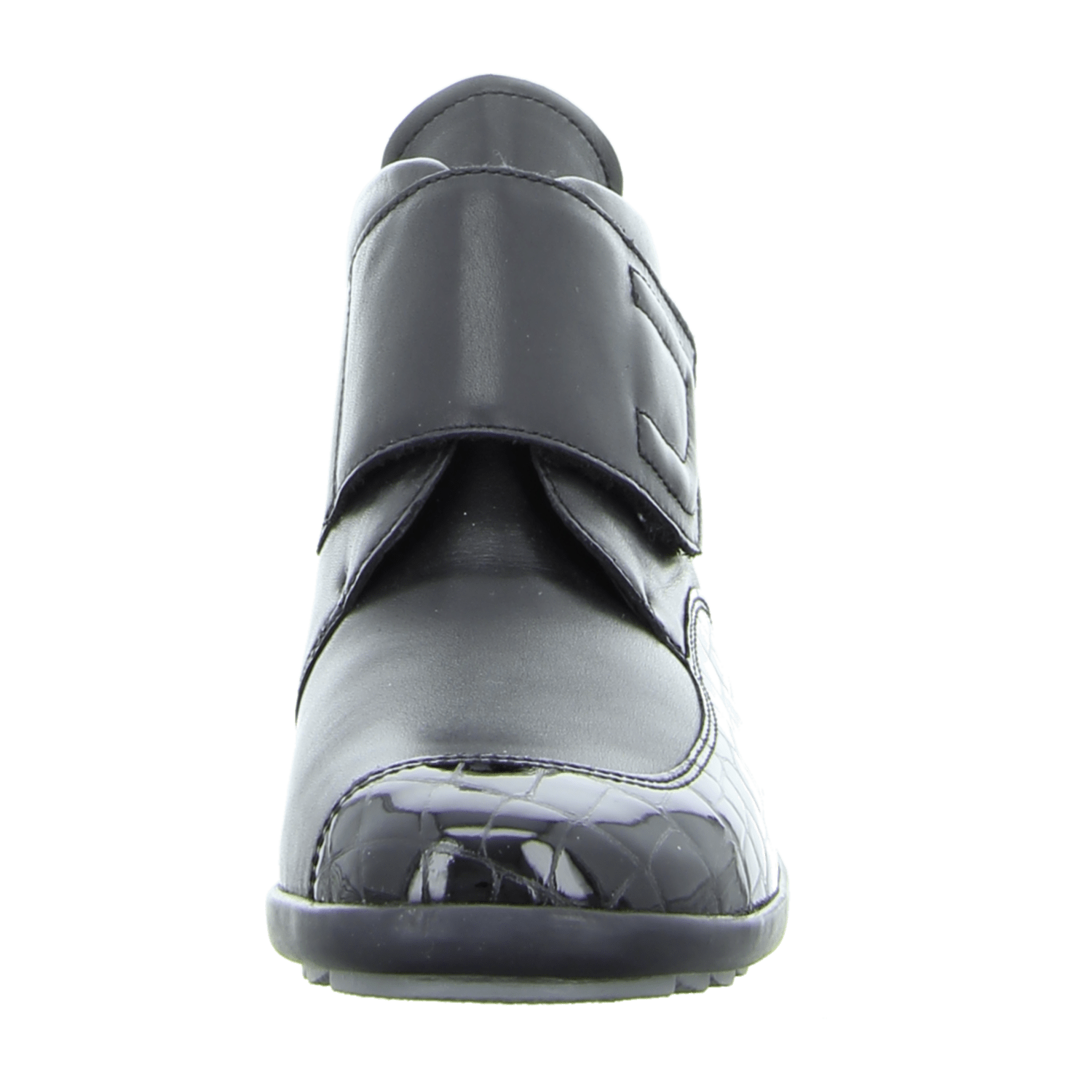 ARA Meran Women's Lace-Up Shoes with Hook-and-Loop Closure Round Toe Black