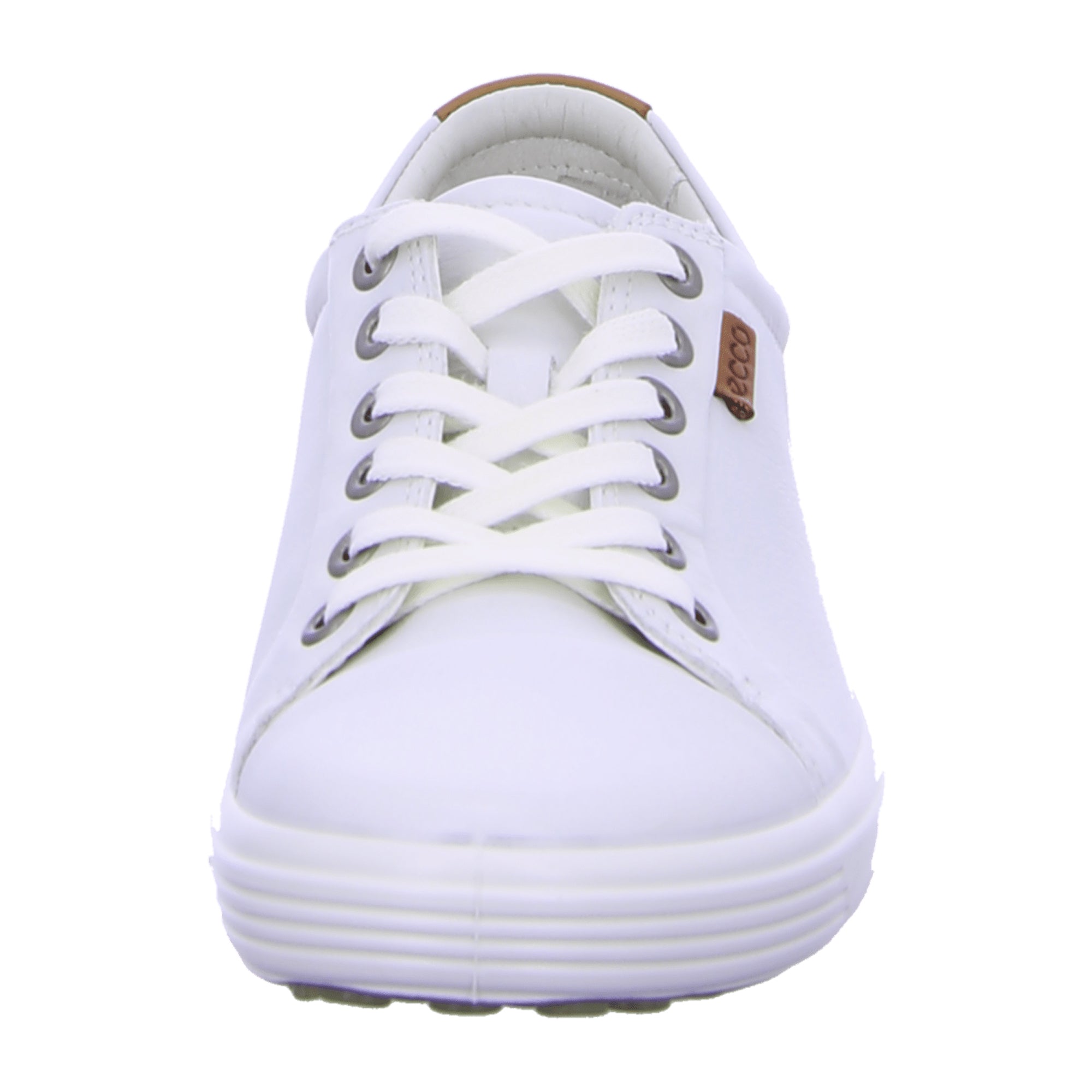 Ecco SOFT 7 W Women's White Sneakers | Fashionable & Durable Leather Sneakers