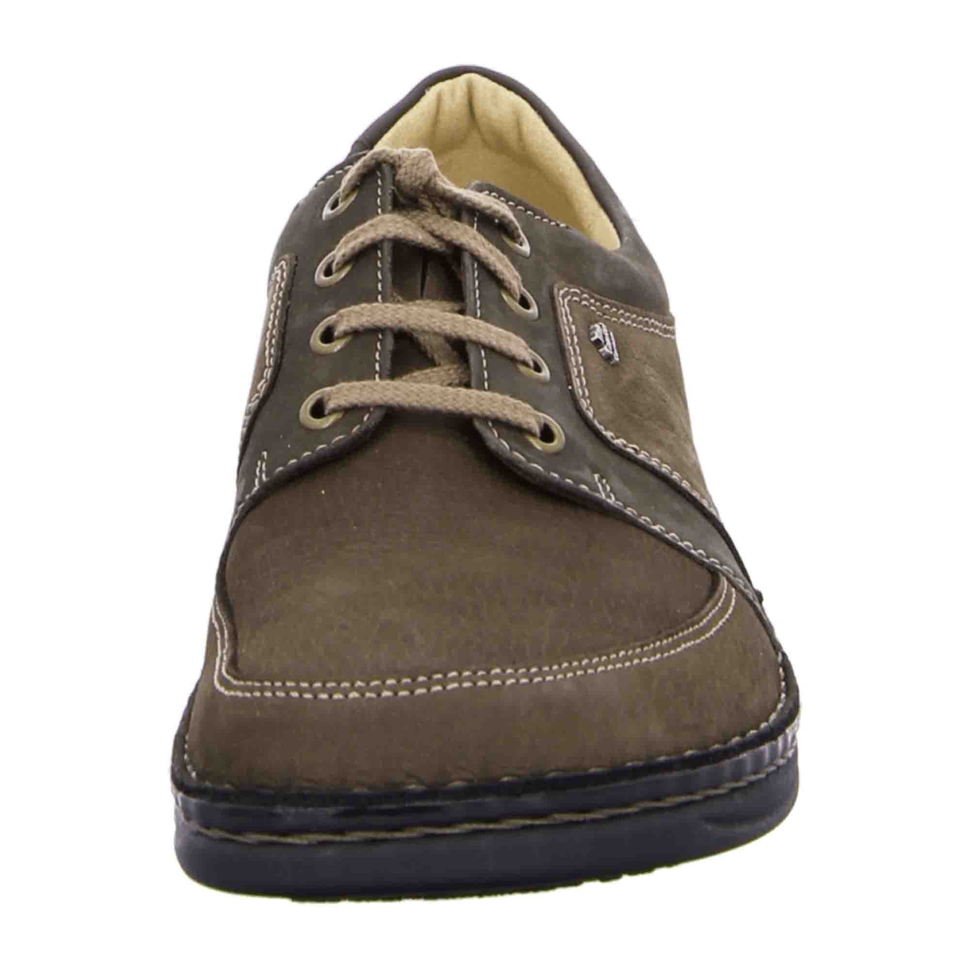 Finn Comfort Norwich Men's Comfortable Shoes - Durable Brown Leather