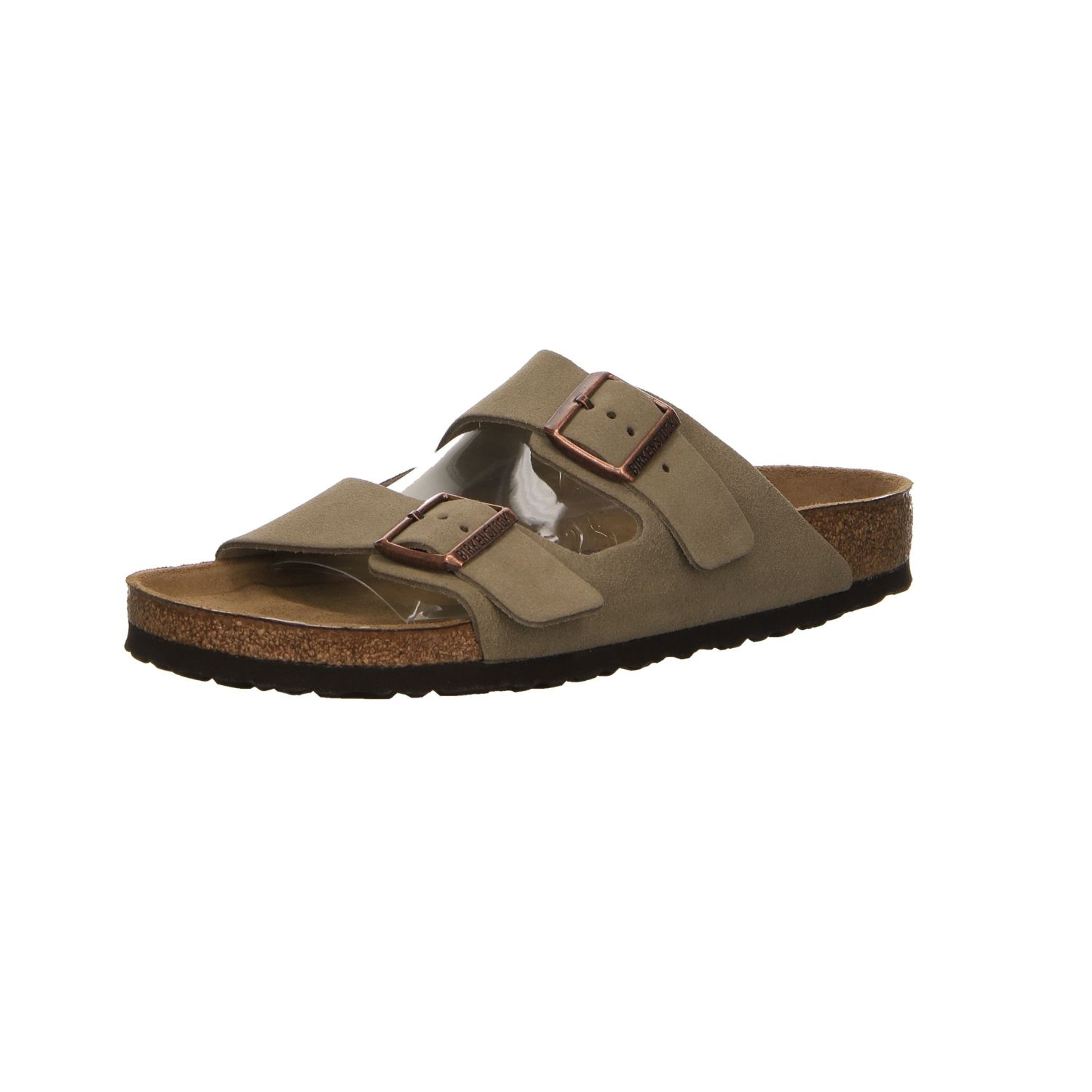 Birkenstock Arizona men's Mules beige Suede leather - Bartel-Shop