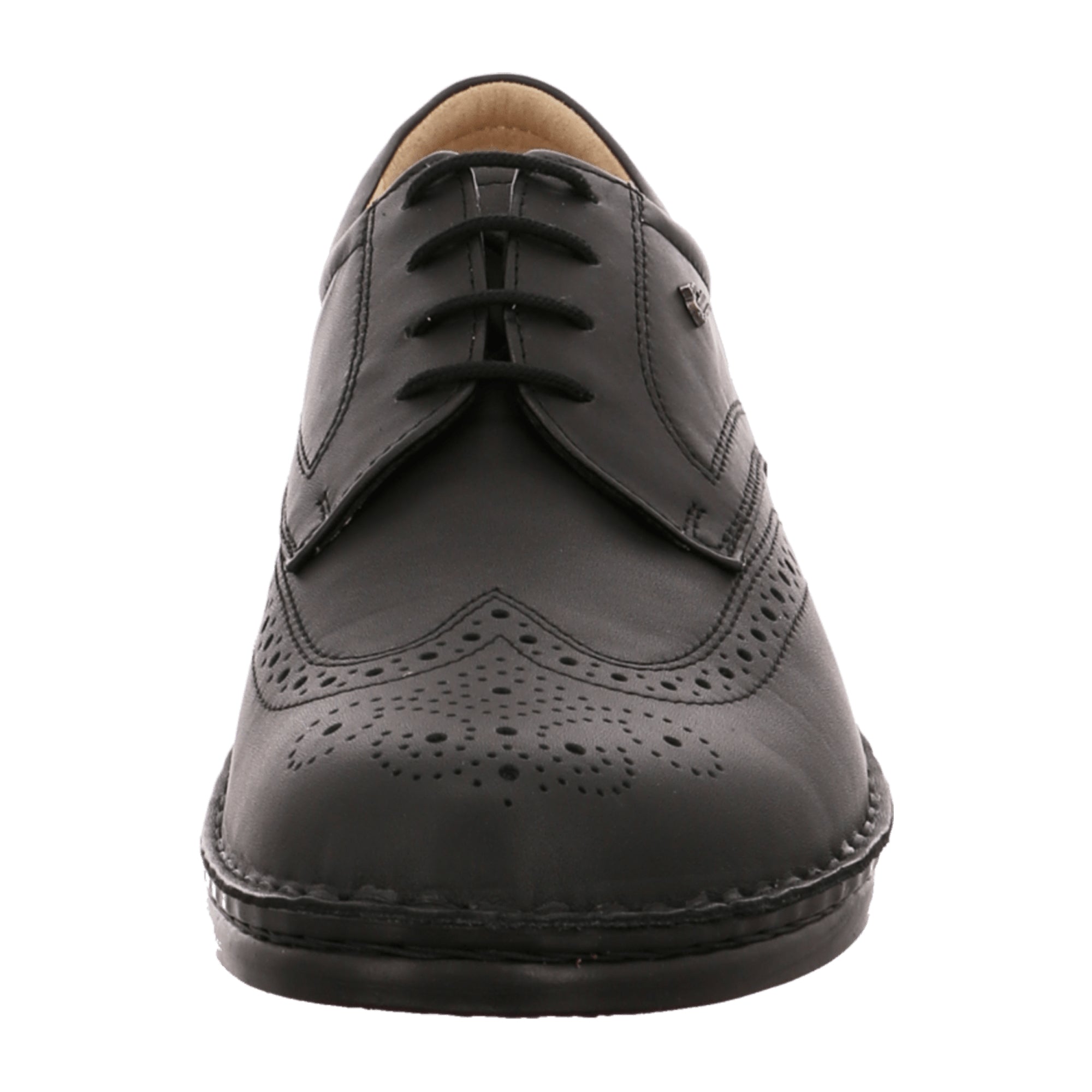 Finn Comfort Budapest Men's Black Leather Shoes - Durable & Stylish