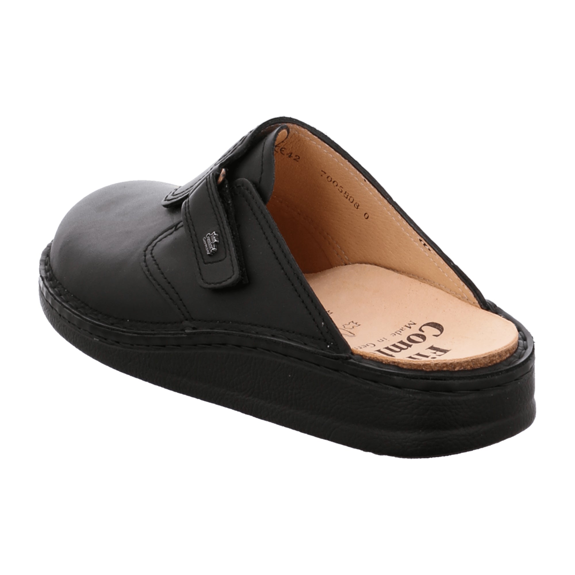 Finn Comfort Venice Men's Comfort Slippers, Sleek Black