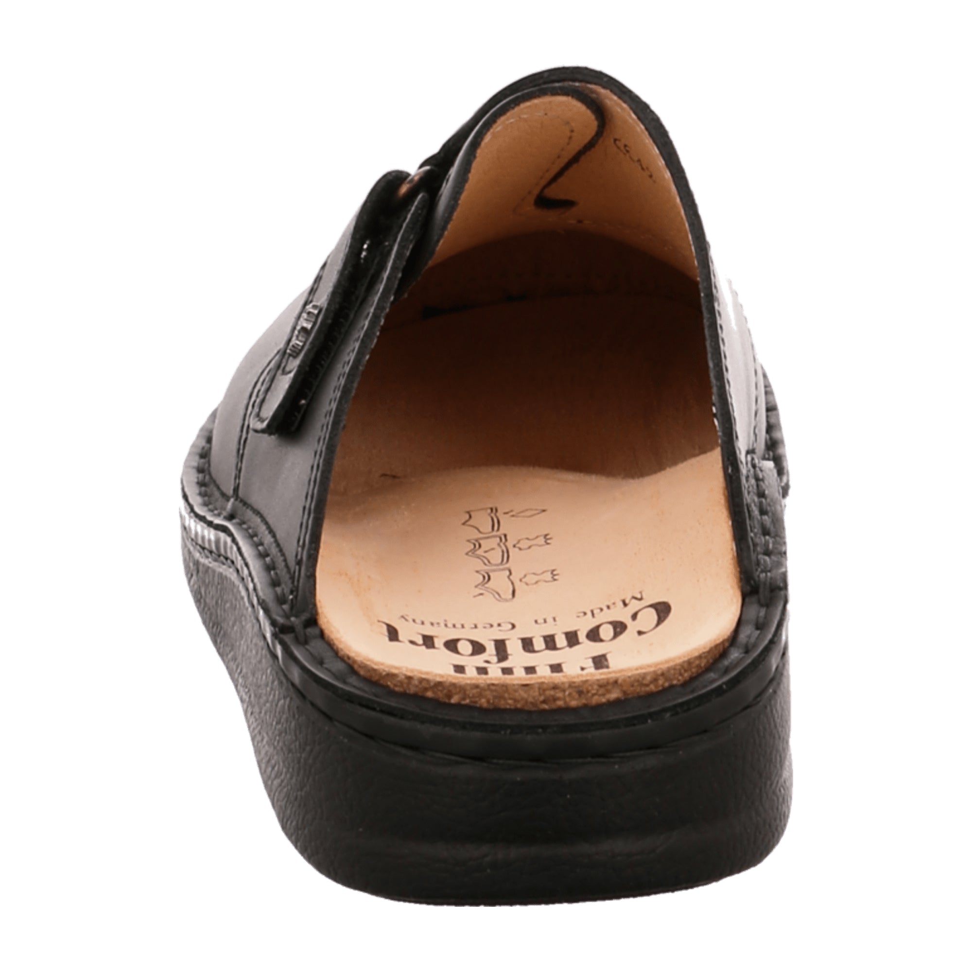 Finn Comfort Venice Men's Comfort Slippers, Sleek Black