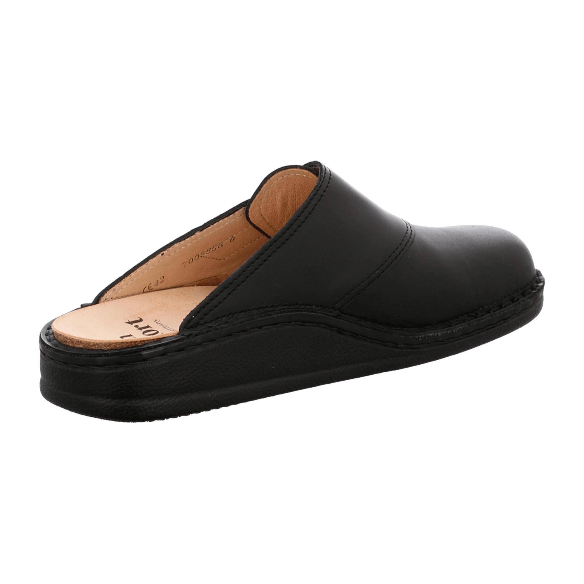 Finn Comfort Venice Men's Comfort Slippers, Sleek Black