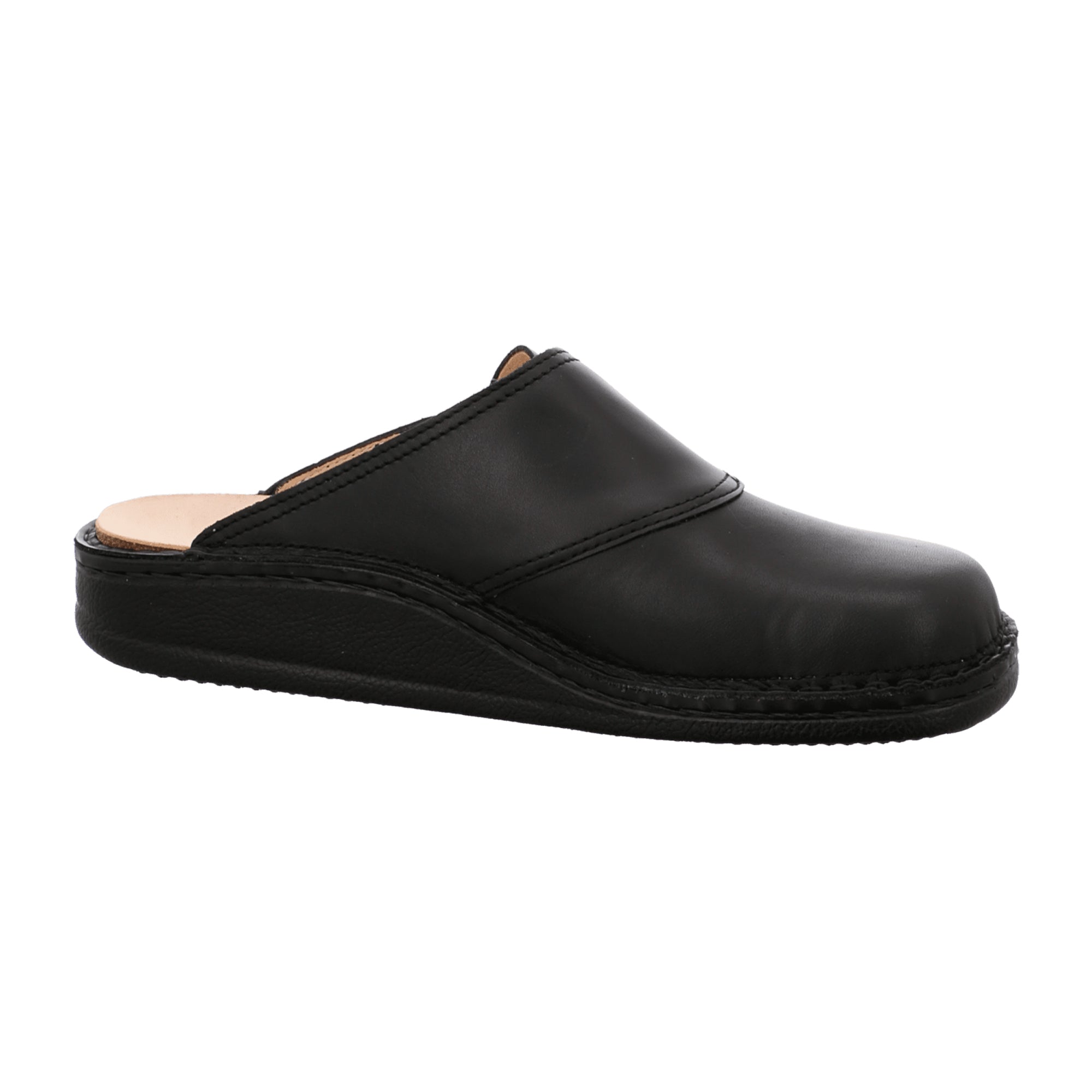 Finn Comfort Venice Men's Comfort Slippers, Sleek Black