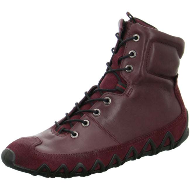 Ecco comfortable ankle boots for women red - Bartel-Shop