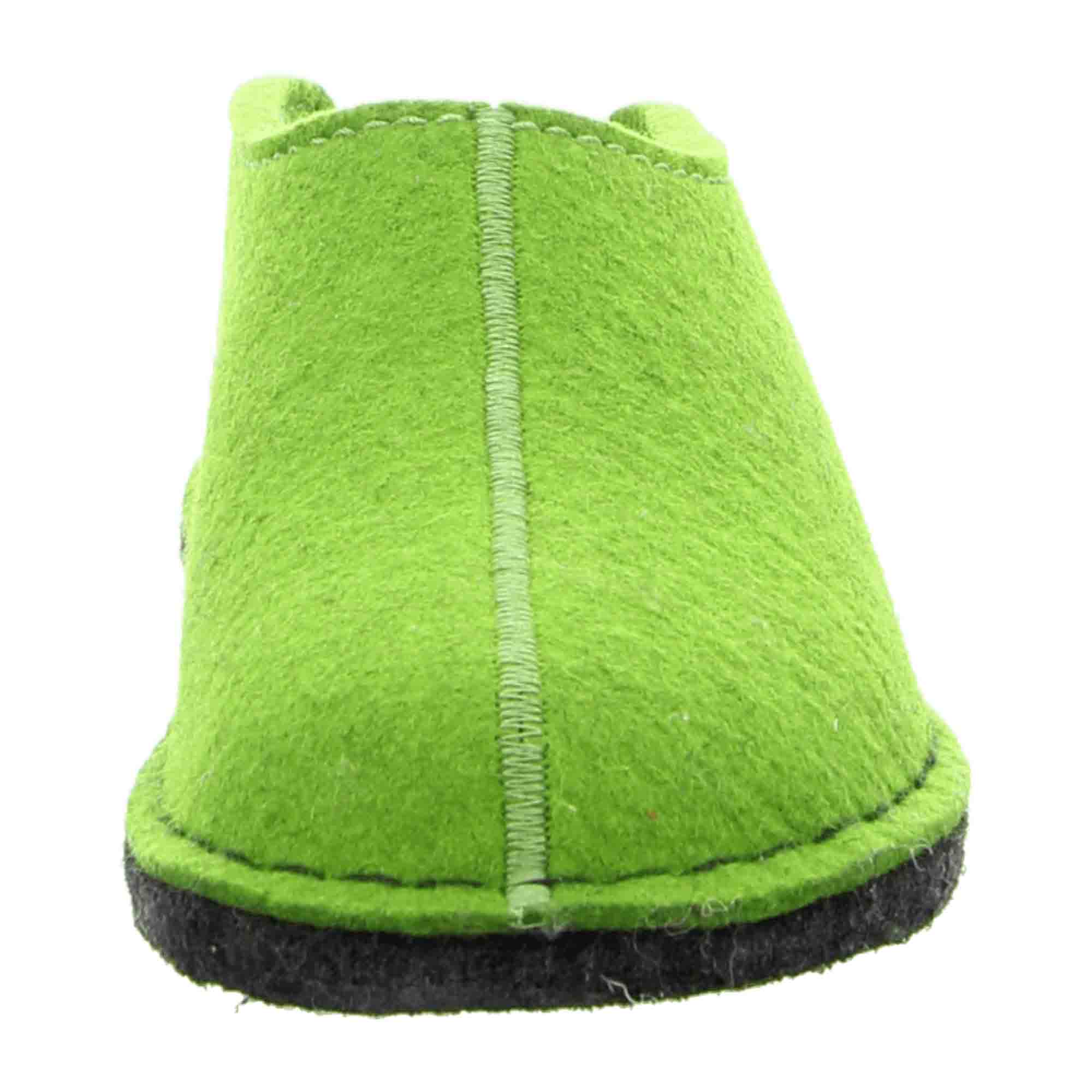 Haflinger 311013 Men's Comfort Slippers, Trendy Green